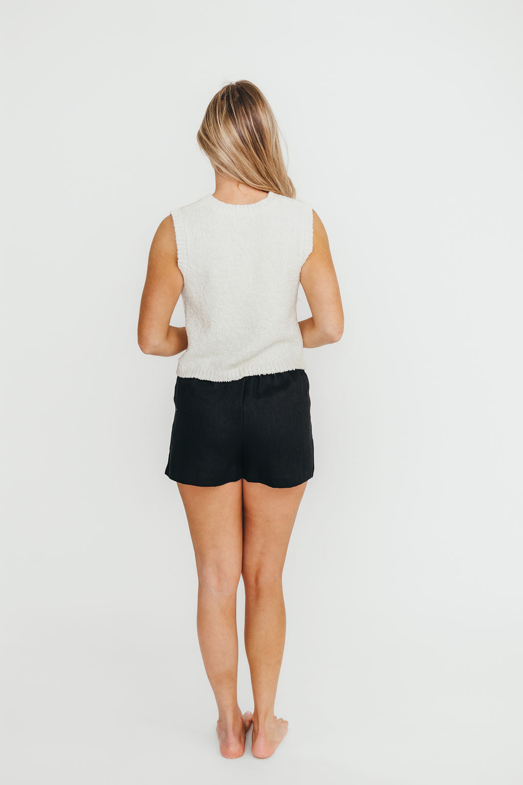 Lorene Women's Ivory Crewneck Knit Sweater Vest - Soft Casual Pullover for Fall & Winter | Perfect for Layering, Office Wear & Weekend Outfits