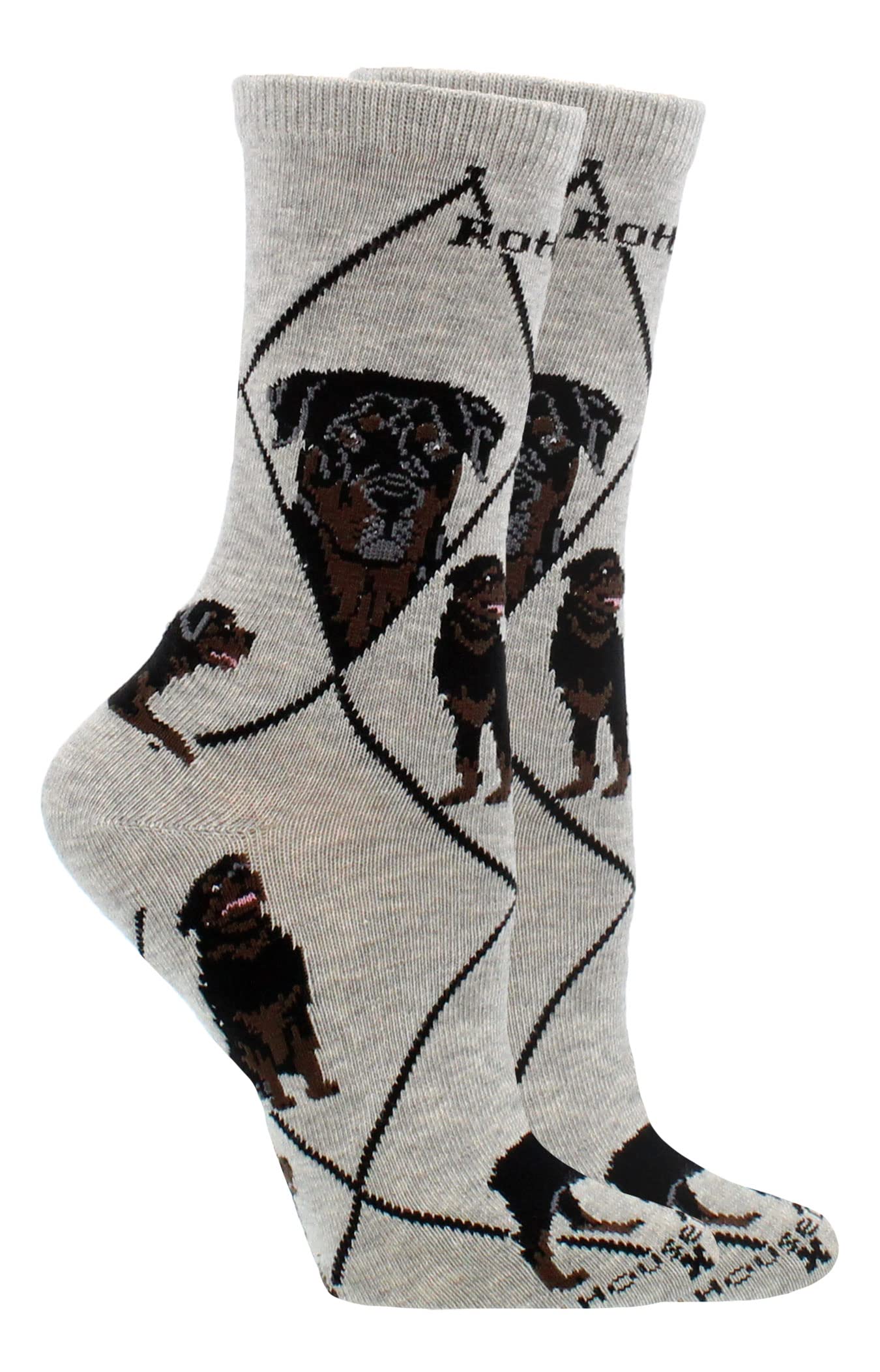 Rottweiler Socks for Women - Cute Dog Lover Gifts - Perfect for Dog Walks, Pet Owner Apparel & Christmas Presents