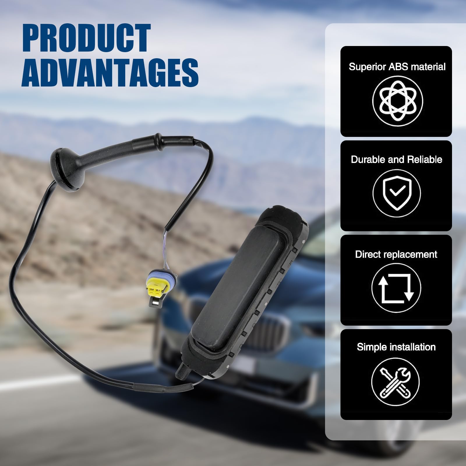 1 PC Car Liftgate Release Switch - Tailgate Switch Replacement for Chevrolet GM Cadillac - Black Automotive Button Accessory | Perfect for Truck & SUV Rear Gate Repair and Maintenance