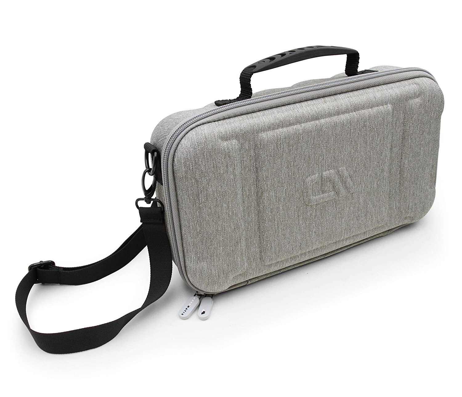 CASEMATIX Professional Hair Clipper Case - Holds 3 Electric Clippers, Trimmers & Hair Buzzers with T-Finishers - Durable Storage Organizer for Barbers & Stylists - Perfect for Salon, Home or Travel Use
