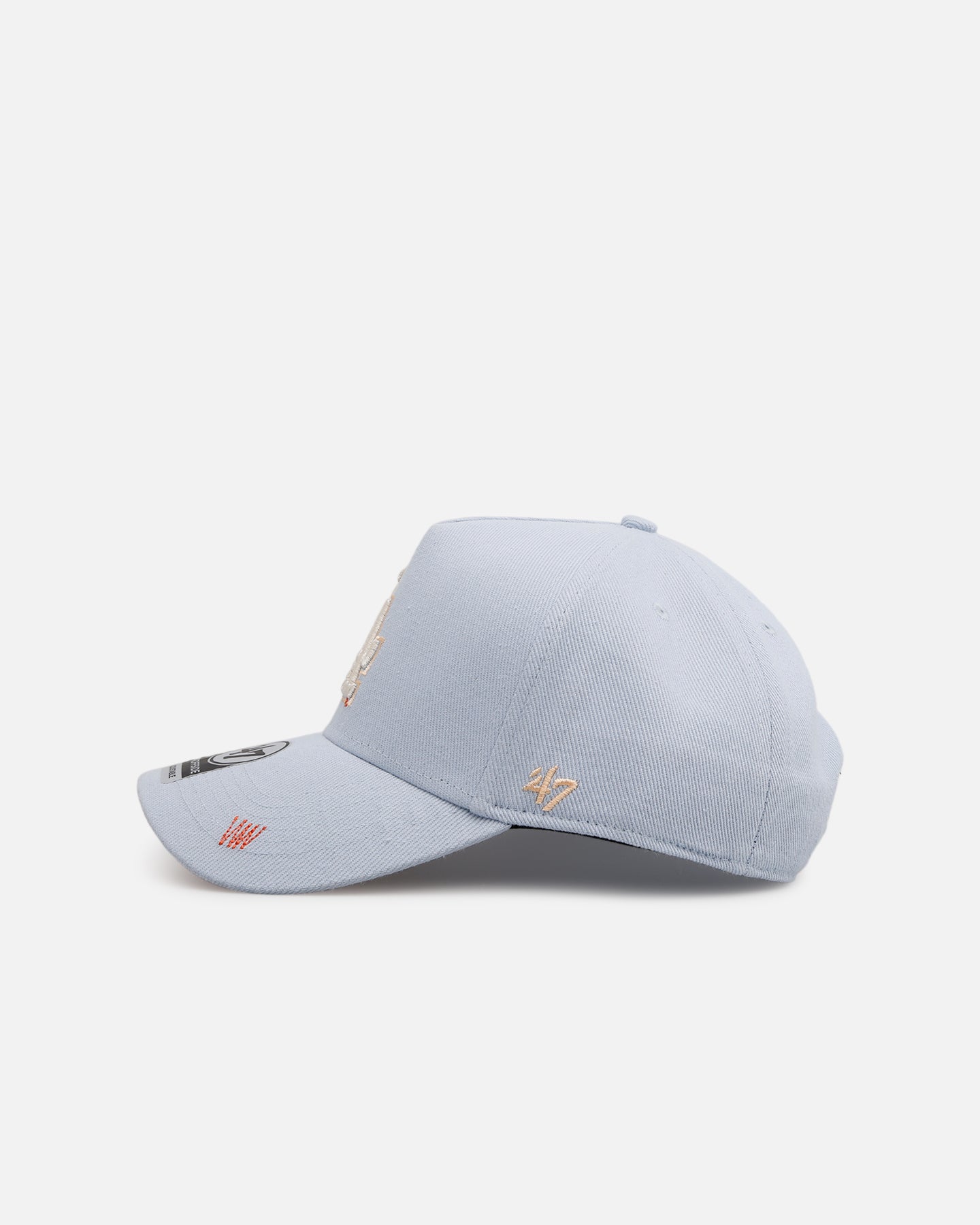 47 Brand Los Angeles Dodgers 'Overstitch' 47 Offside Snapback Hat - Light Blue Adjustable Baseball Cap for Men & Women - Perfect for Sports Games, Casual Wear & Fan Collections