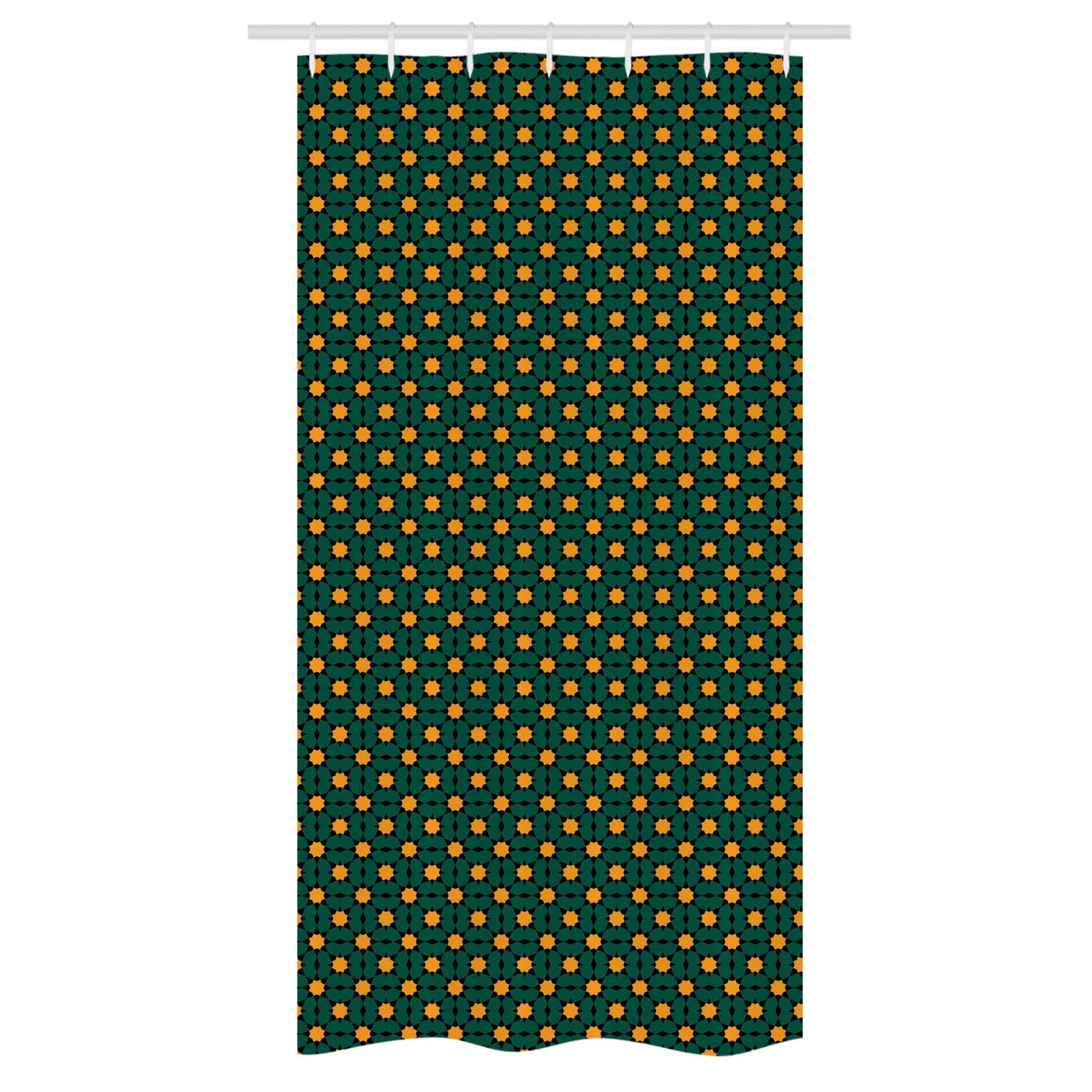 Ambesonne Moroccan Style Shower Curtain Set - Geometric Floral Motif, 36