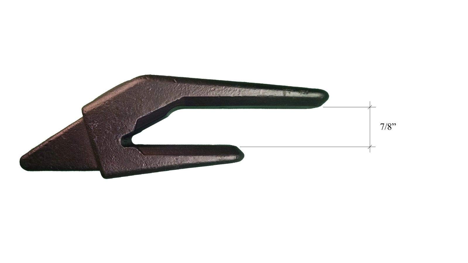 5-Pack Mini Excavator Bucket Teeth Set with Weld-On Shanks & 3/4