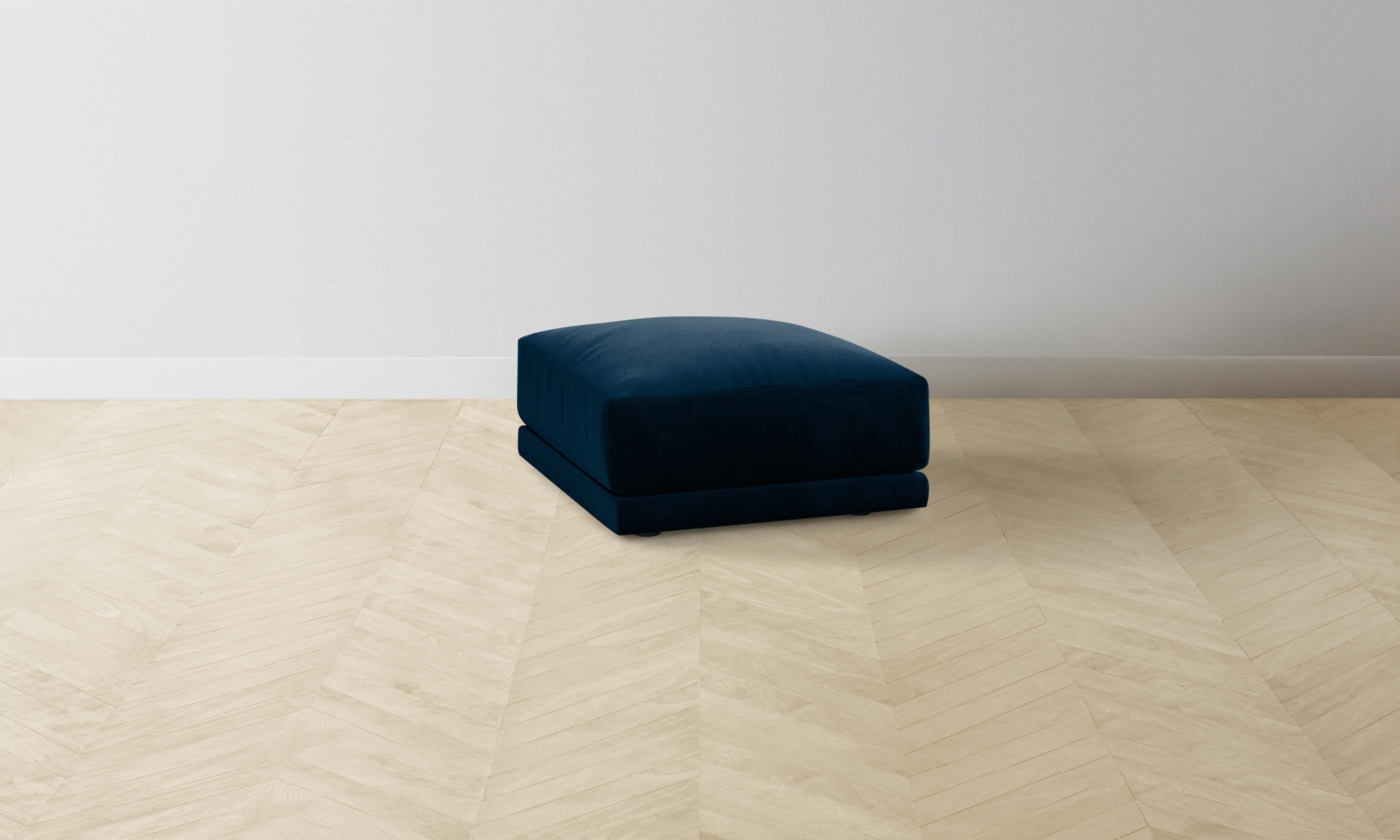 Premium Mohair Admiral Jones Ottoman - Stylish Footrest & Storage Bench for Living Room, Bedroom, or Office - Comfortable & Versatile Home Decor