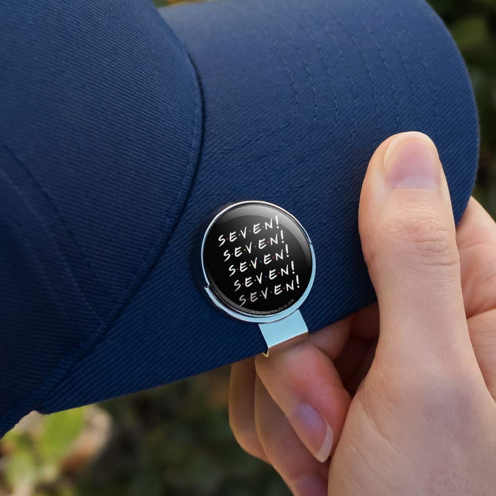 Friends TV Show Themed Magnetic Golf Hat Clip with Ball Marker - Perfect for Golf Enthusiasts & Fans of the Show - Ideal for Golf Courses, Tournaments & Casual Play
