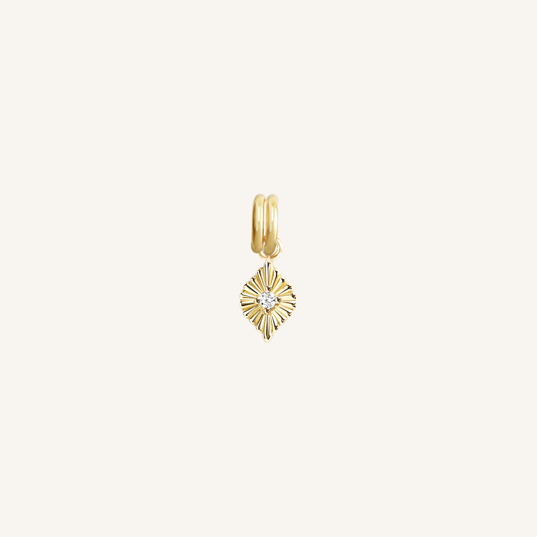 April Birthstone Charm for Petite Jewelry - Perfect for Birthdays, Anniversaries & Special Occasions