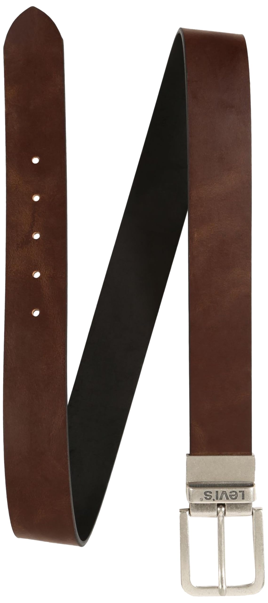 Levis Classic Genuine Leather Belt for Men - 40 Inch Brown - Stylish & Durable Casual & Formal Wear Accessory