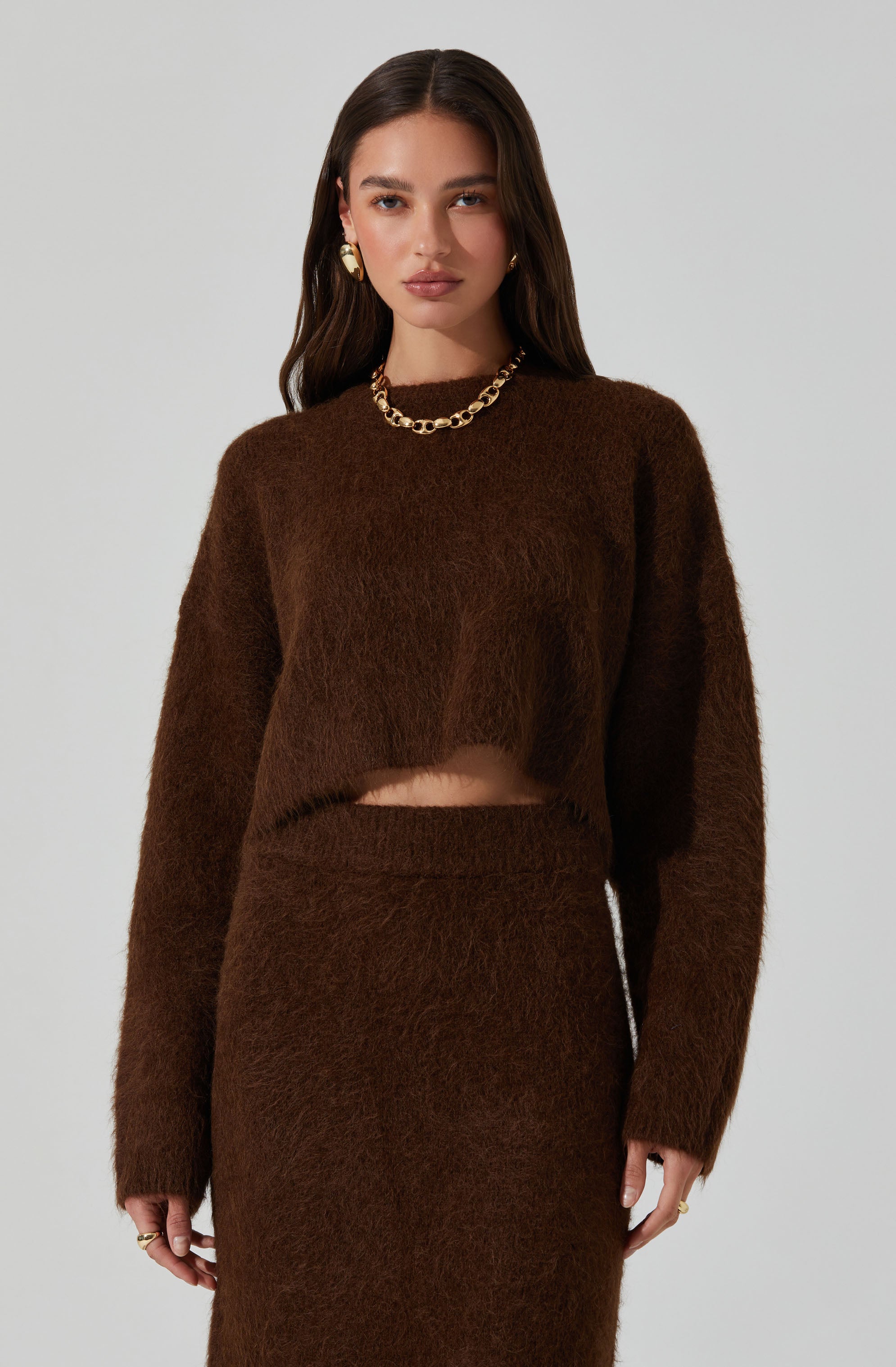 Clarissa Brushed Wool Sweater for Women - Soft Winter Pullover Knit Top | Cozy Casual Wear for Office, Dates & Holiday Outfits