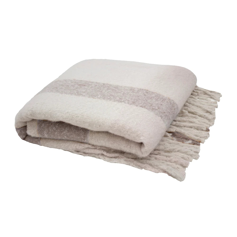 Frankie Pebble Check Throw Rug by Bambury - Soft Non-Slip Area Rug for Living Room, Bedroom, Nursery & Dorm Decor