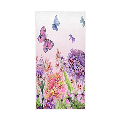 Purple Floral Butterfly