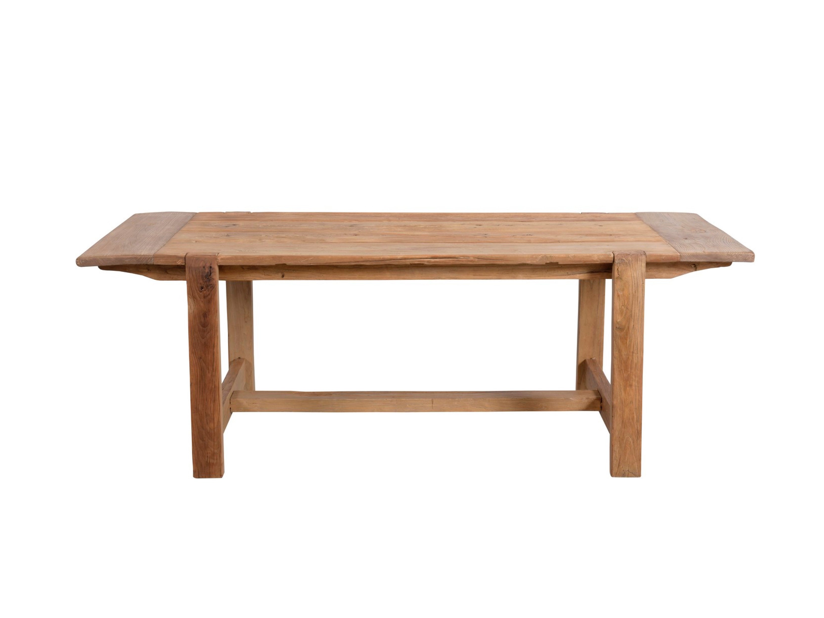 Crofters Solid Wood Dining Table - Farmhouse Style Kitchen Table for 6 - Perfect for Family Dinners & Entertaining Guests