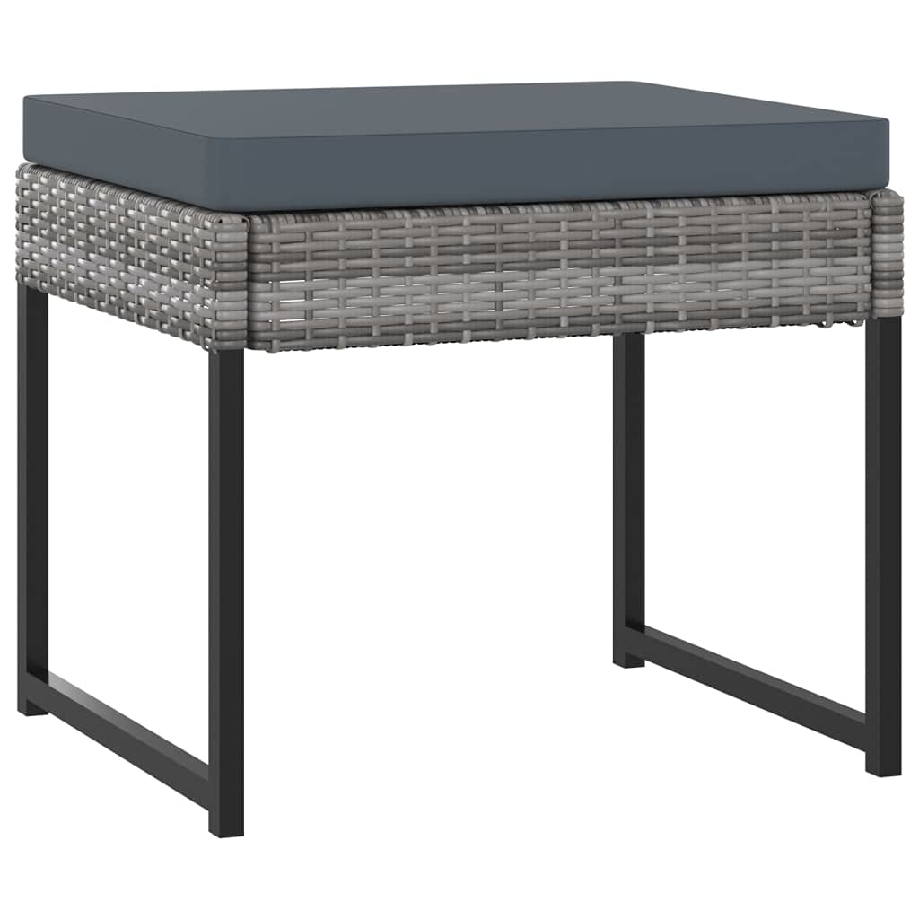 Modern 13-Piece Gray Poly Rattan Patio Furniture Set with Cushions - Outdoor Dining & Conversation Set for Home, Lawn, Balcony | Perfect for Backyard BBQs, Poolside Relaxation & Garden Parties