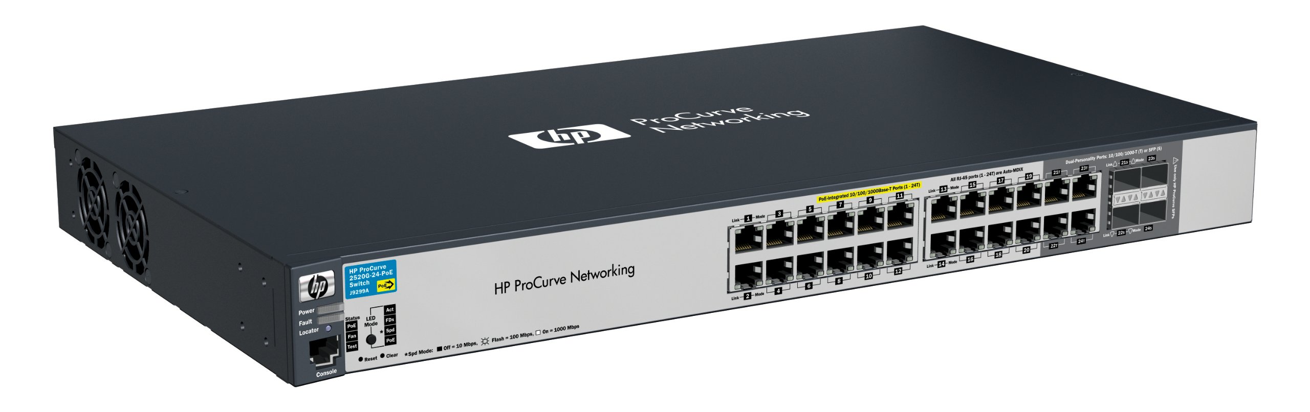 HP ProCurve 2910al-48G-PoE Gigabit Ethernet Switch | 48 Ports with PoE+ | Layer 2 Managed Network Switch for Office, Data Center & Enterprise Networking