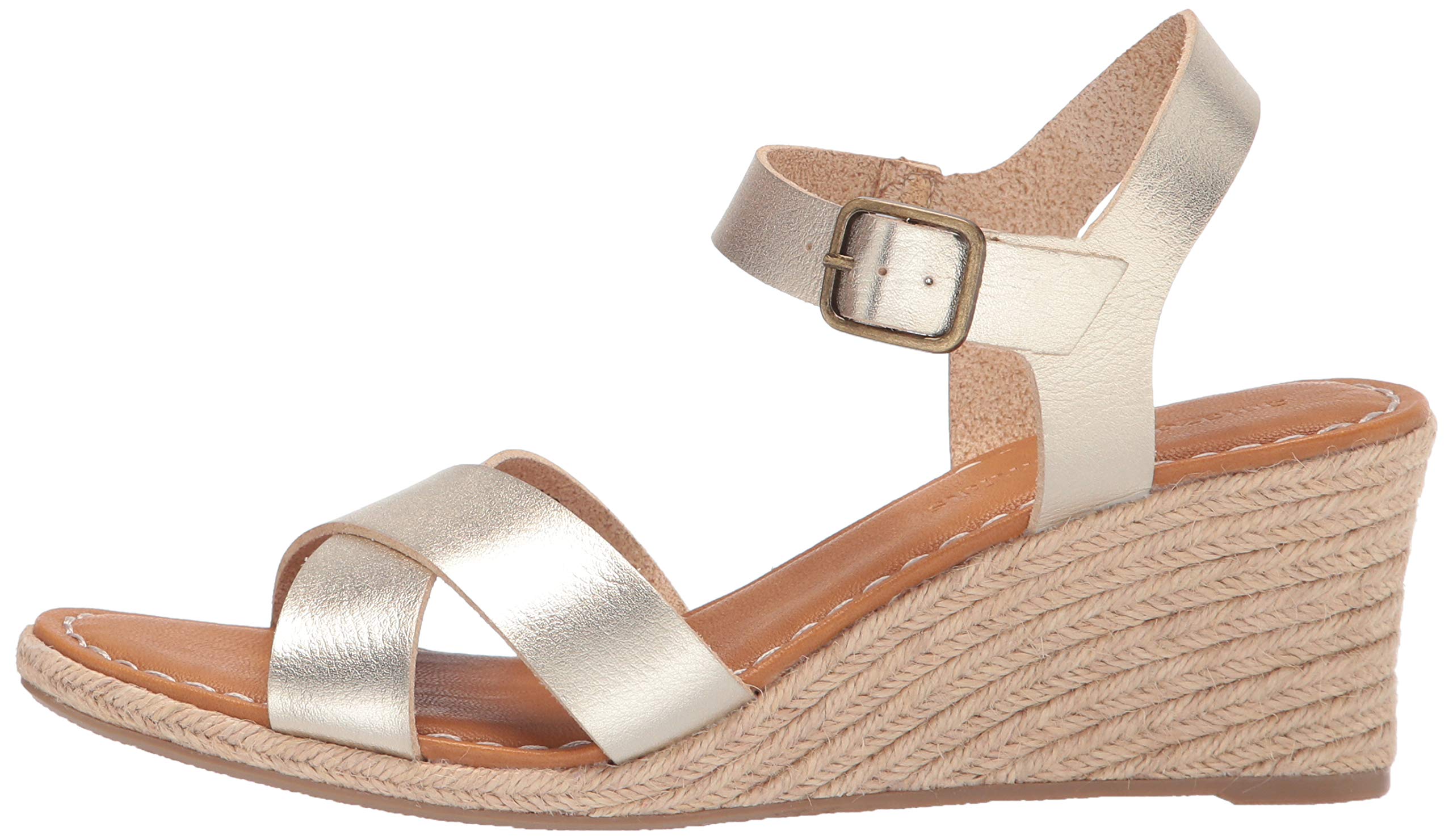 Amazon Essentials Women's Espadrille Wedge Sandal - Comfortable Summer Casual Shoes for Beach, Vacation & Everyday Wear