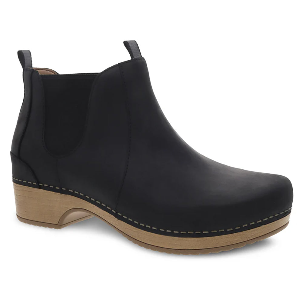 Becka Leather Bootie Women's Ankle Boots - Stylish & Comfortable Chunky Heel Booties for Fall & Winter | Perfect for Office, Casual Outfits & Date Nights
