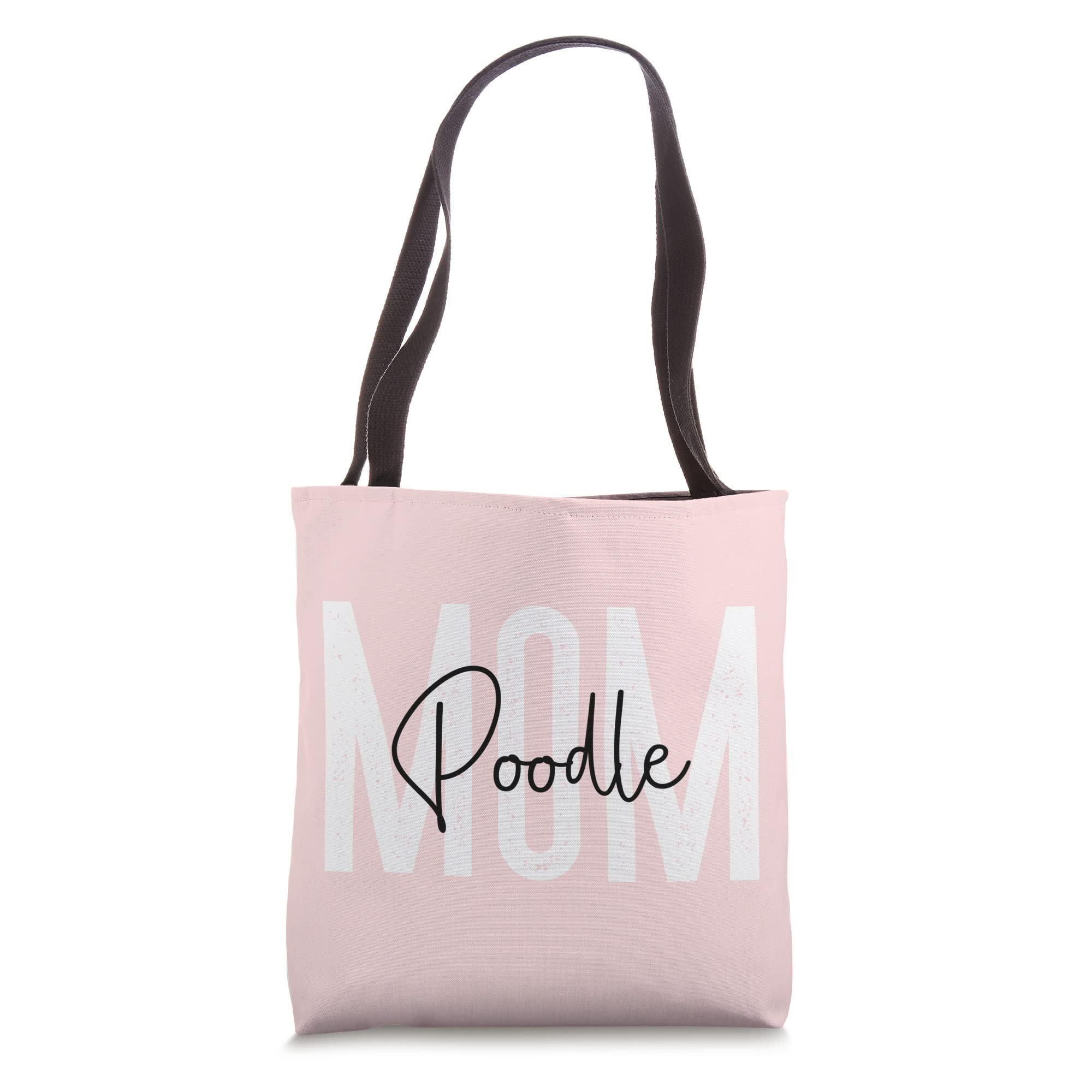 Stylish Poodle Mom Tote Bag - Large Canvas Shoulder Bag for Women, Dog Lovers Gift - Perfect for Shopping, Beach & Daily Use
