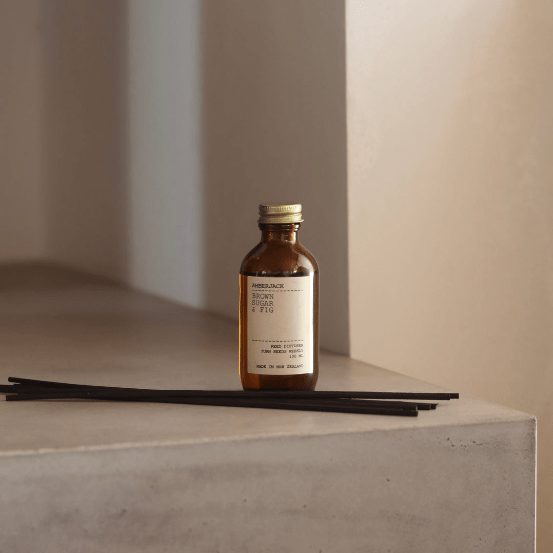 Brown Sugar & Fig Reed Diffuser - Long-Lasting Home Fragrance for Living Room, Bedroom & Bathroom | Aromatherapy & Relaxation