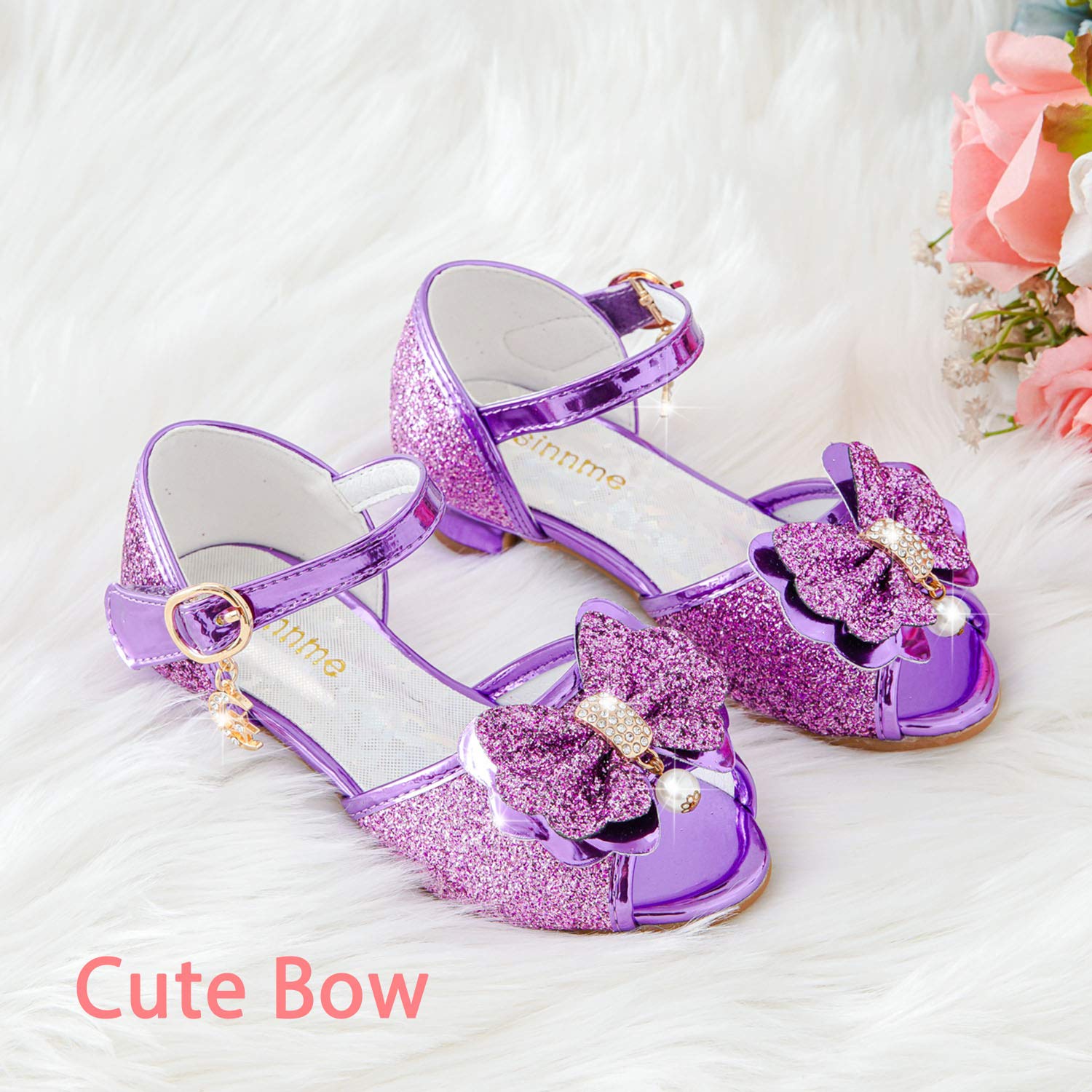 Osinnme Girls' Wedding Sandals for Toddlers & Little Kids - Comfortable & Stylish Flower Girl Shoes for Special Occasions, Parties & Ceremonies