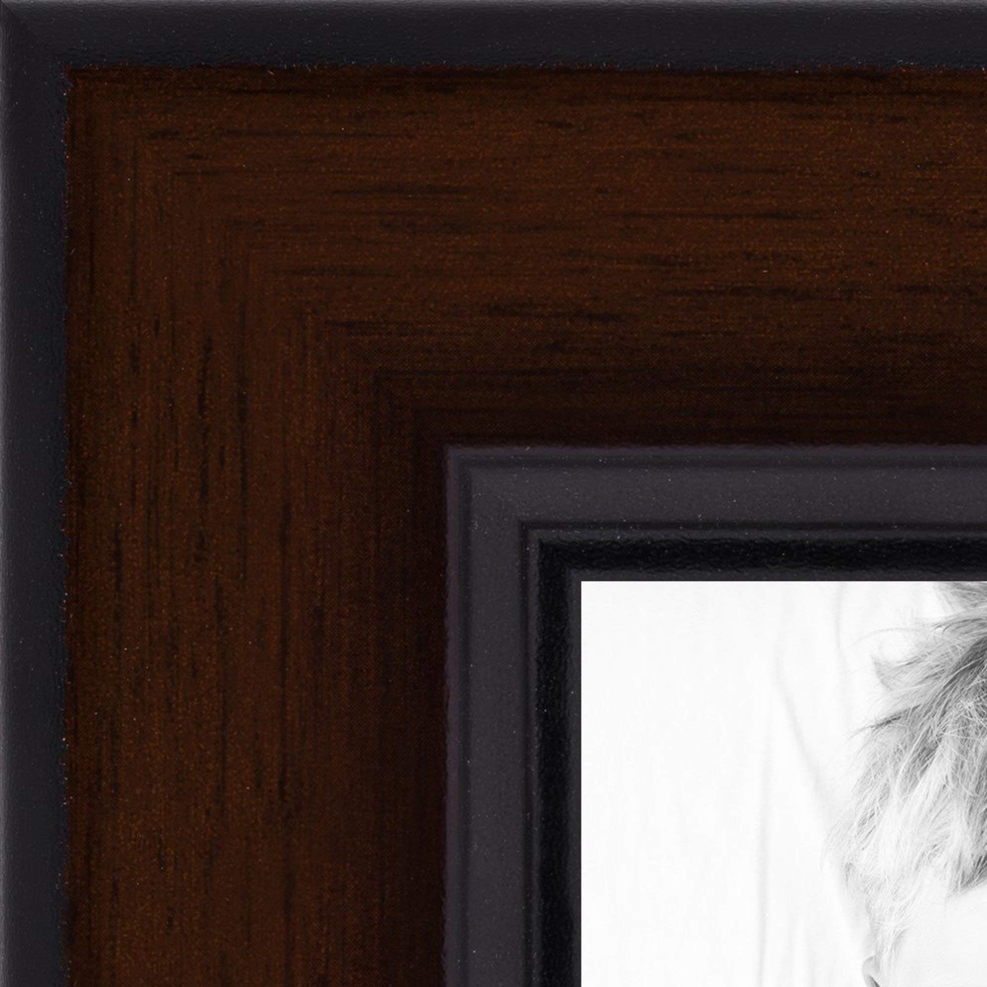 ArtToFrames 30x32 Inch Brown Wood Picture Frame - 1.375