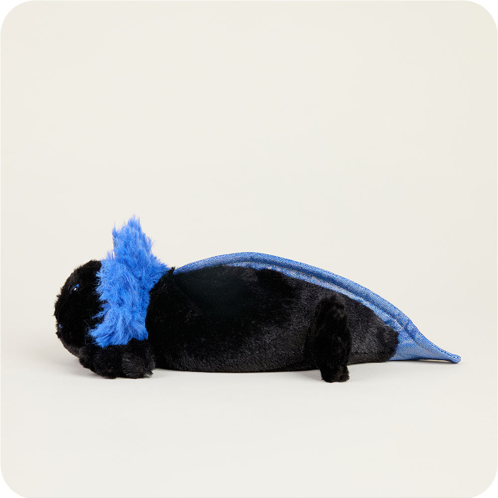 Black Axolotl Warmies Junior - Microwaveable Plush Heating Pad for Kids | Perfect for Bedtime, Anxiety Relief & Cold Weather Comfort