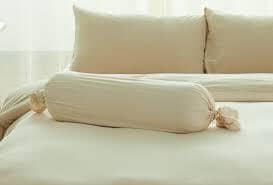 Soft & Breathable Cotton Pure™ Milky Beige Jersey Cotton Bedding Set - Queen Size 4-Piece Sheet Set with Pillowcases | Perfect for Cozy Bedrooms, Guest Rooms & Dorm Rooms
