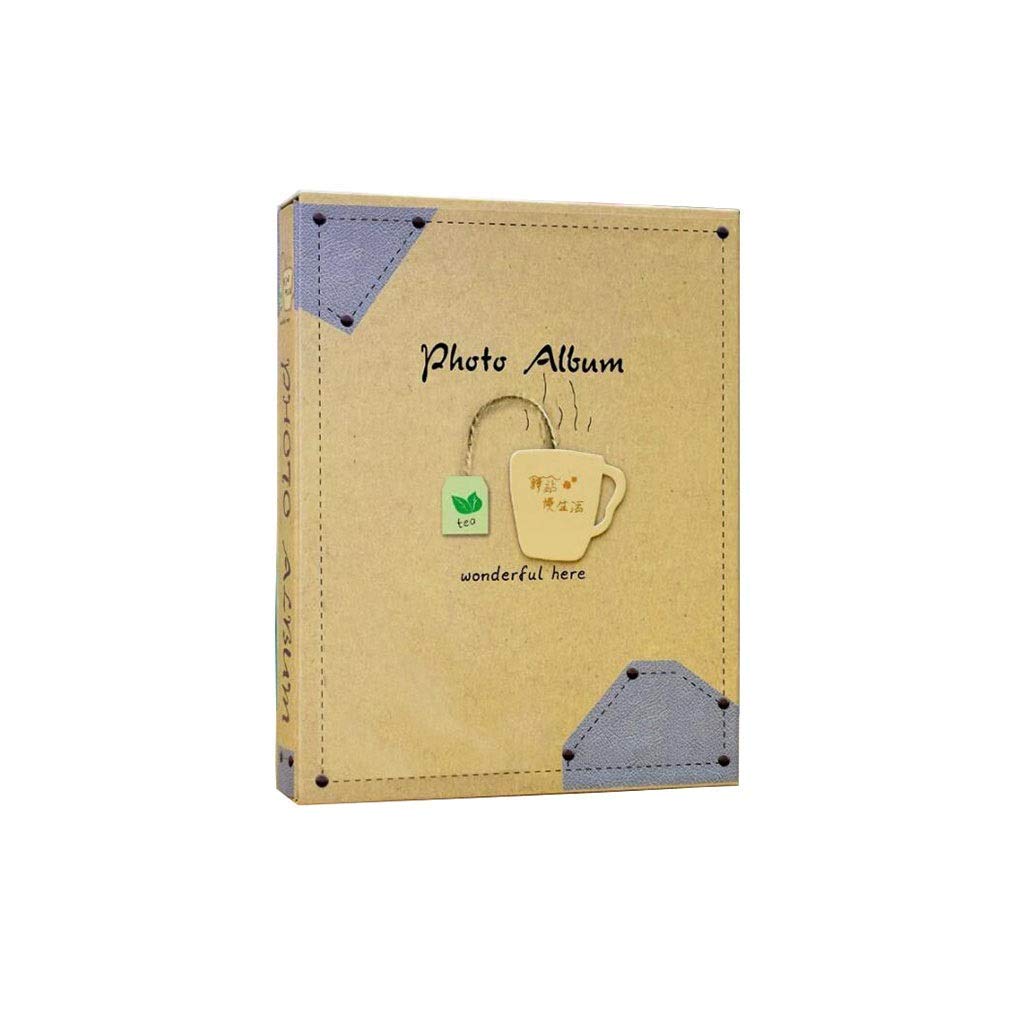 5/7 Inch Thin Bookshelf Photo Album - 200 Pages Creative Scrapbook for Mother's Day & New Year Gifts (Blue) | Perfect for Home Decor, Memory Keeping & Special Occasions