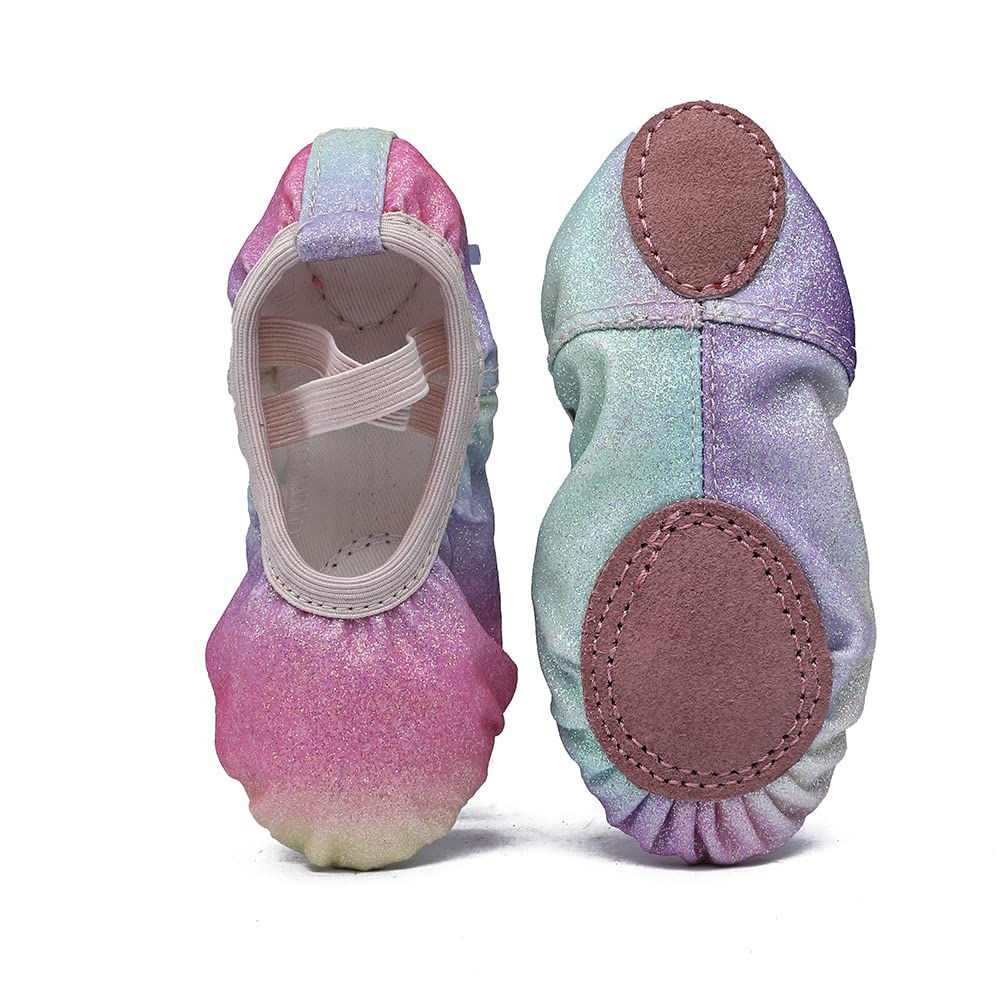 MSMAX Ballet Shoes for Girls - Comfortable Wedding & Party Dance Flats (Toddler/Little Kid/Big Kid) - Perfect for Ballet Class, Recitals & Special Occasions