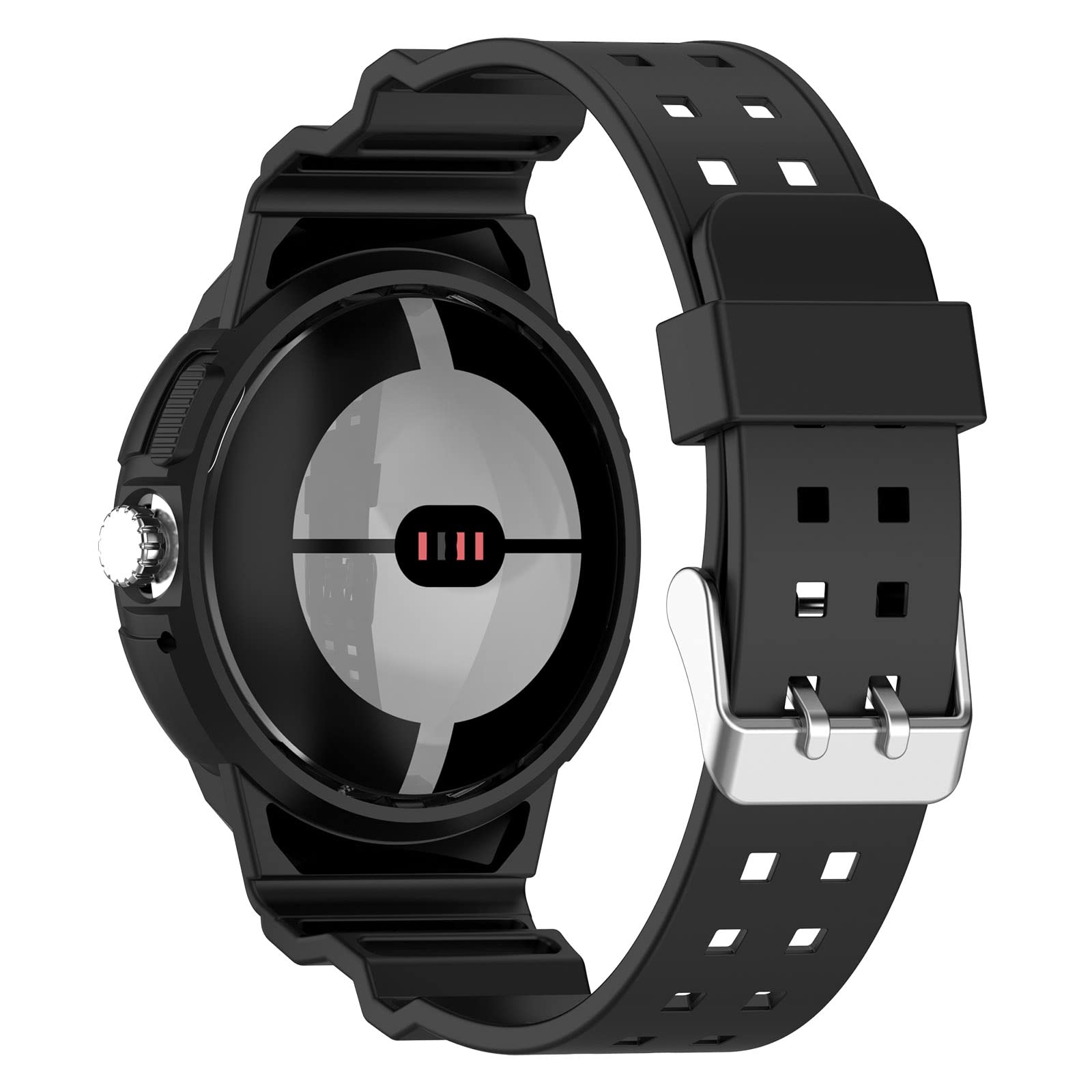 LOKEKE Google Pixel Watch Replacement Band - Soft Silicone Wrist Strap for Google Pixel Watch (Black) | Perfect for Workouts, Swimming & Everyday Wear