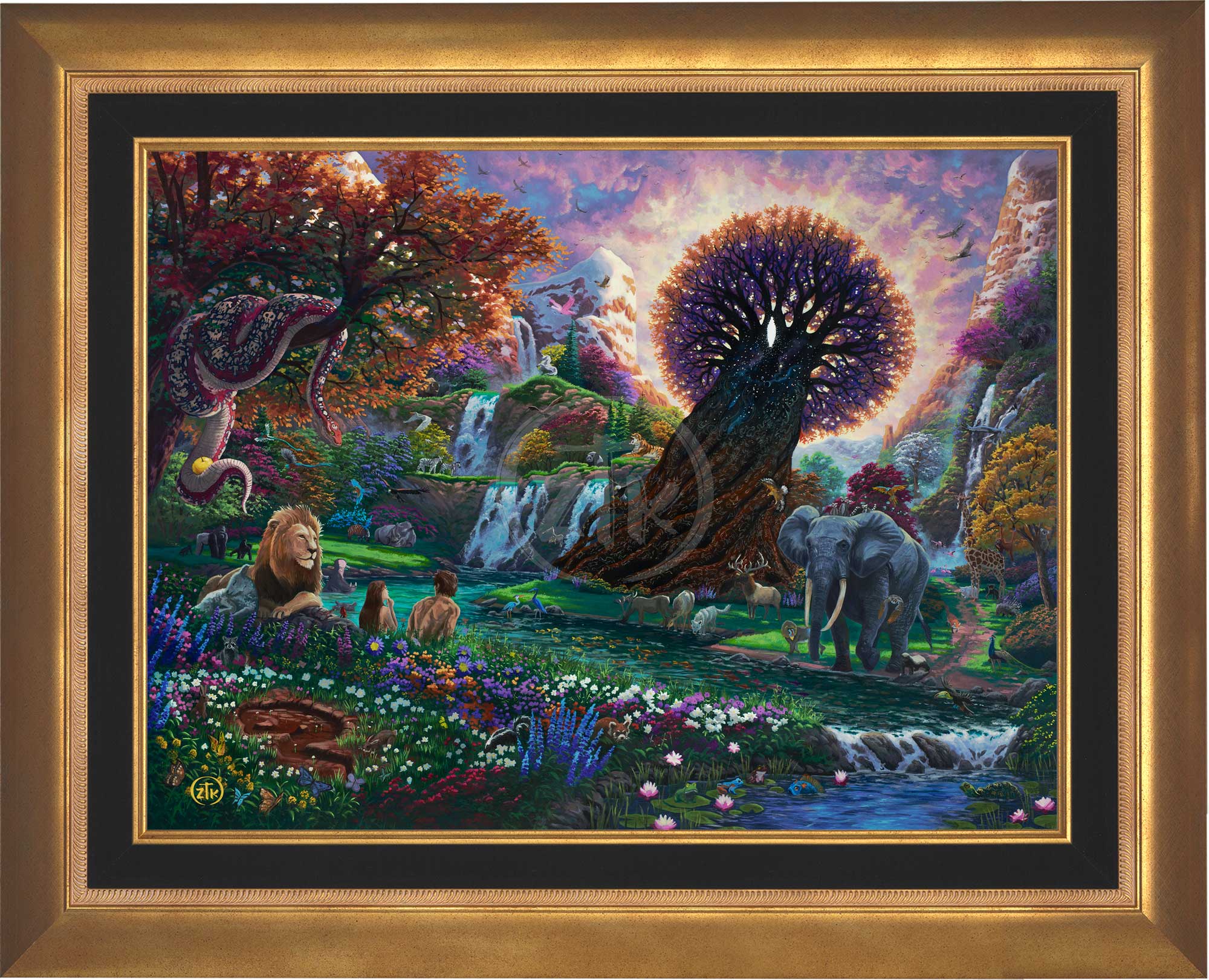 Garden of Eden Limited Edition Canvas Wall Art - Premium Handmade Home Decor for Living Room, Bedroom & Office
