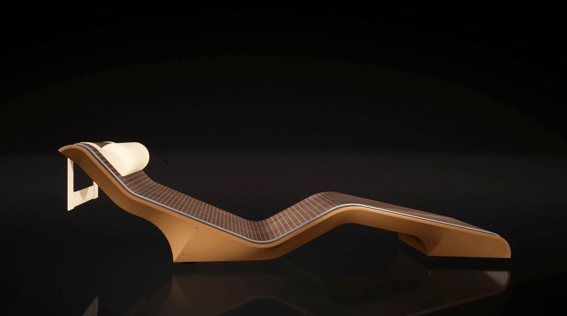 Diva Musive Infrared Heated Lounger by Fabio Alemanno - Premium Home Spa Chair for Relaxation & Pain Relief - Perfect for Living Room, Bedroom, or Massage Therapy Studio