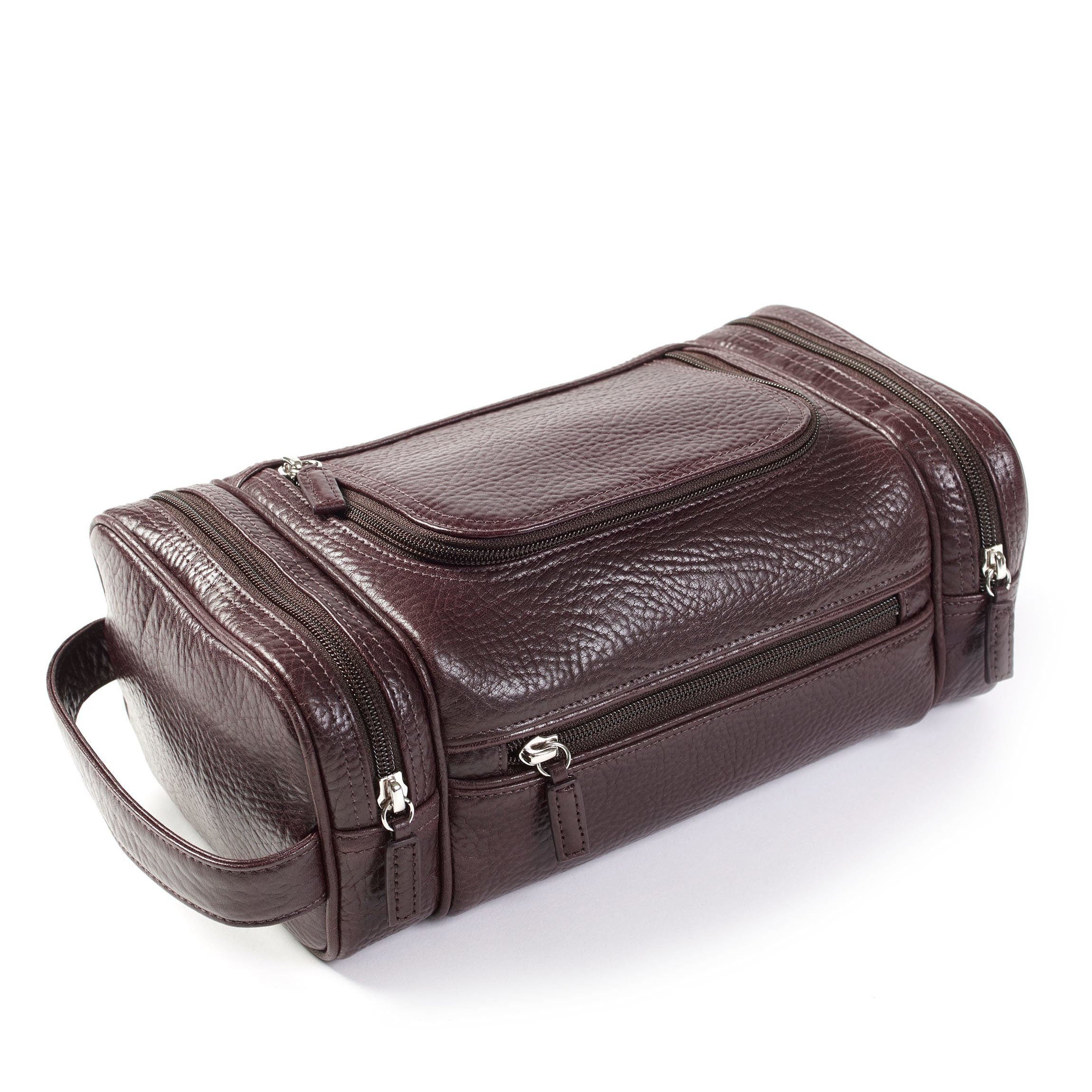Premium Multi-Pocket Travel Toiletry Bag for Men & Women - Waterproof Cosmetic Organizer (Espresso Brown) - Perfect for Airplane, Gym, Camping & Business Trips