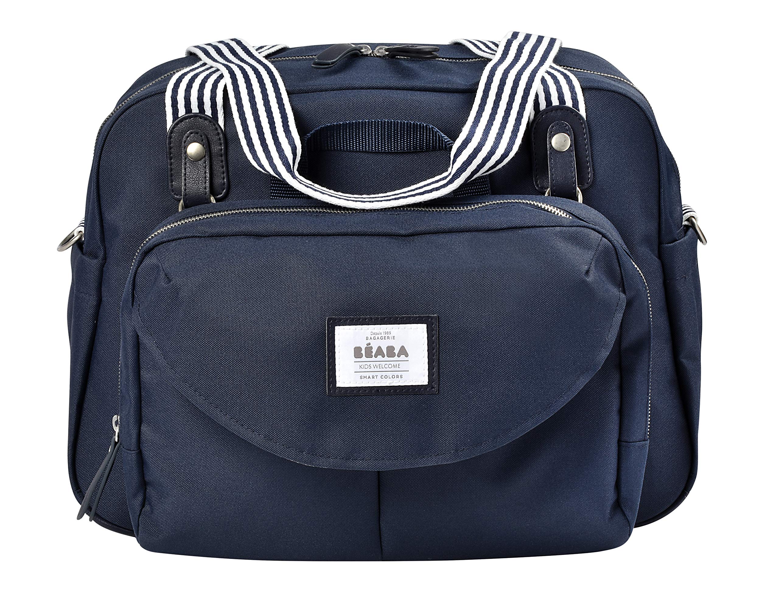 BEABA Geneva Multifunctional Baby Diaper Bag with Adjustable Strap for Stroller - Waterproof, Spacious & Stylish Diaper Backpack for Moms - Perfect for Travel, Shopping & Daily Outings with Baby