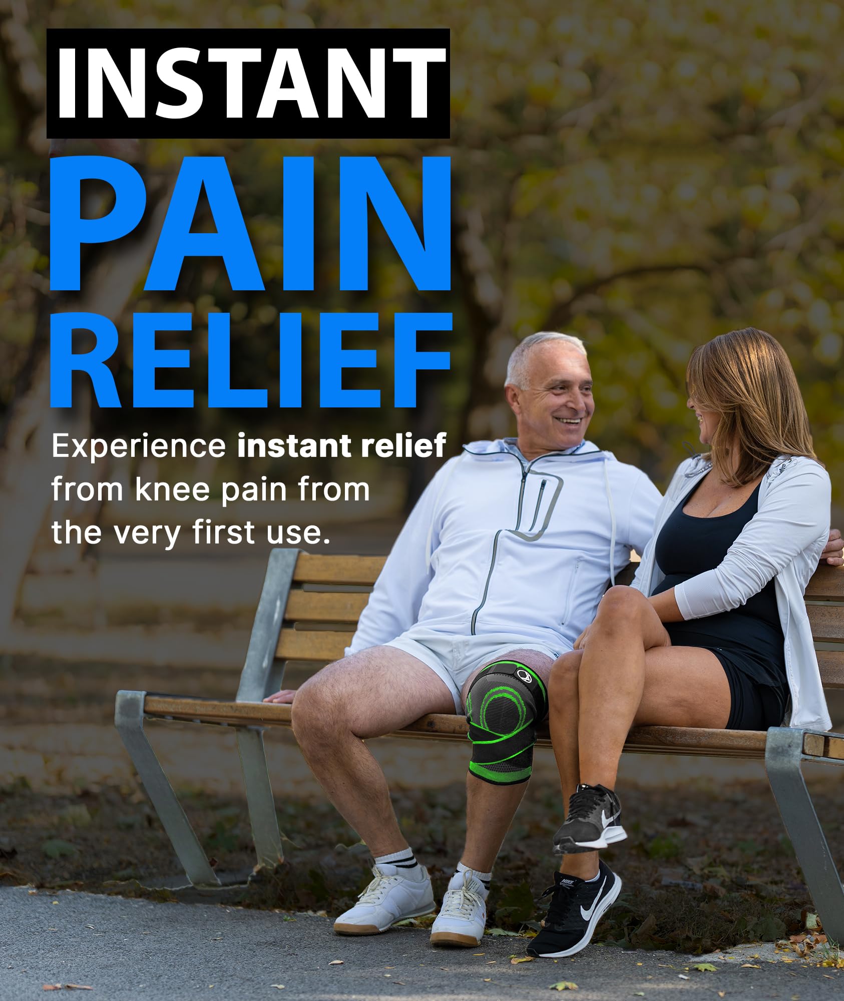Best Knee Compression Sleeve for Pain Relief - Breathable & Supportive Knee Brace for Women & Men - Ideal for Running, Workouts, Arthritis & Joint Support