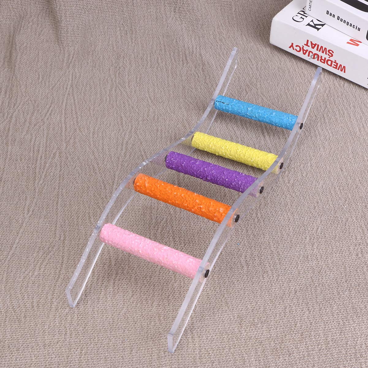 Bird Bridge Toy - Parrot Ladder, Budgie & Hamster Climbing Ladder - Small Animal Pet Toys for Birds, Parakeets & Rodents - Perfect for Cage Play, Exercise & Enrichment
