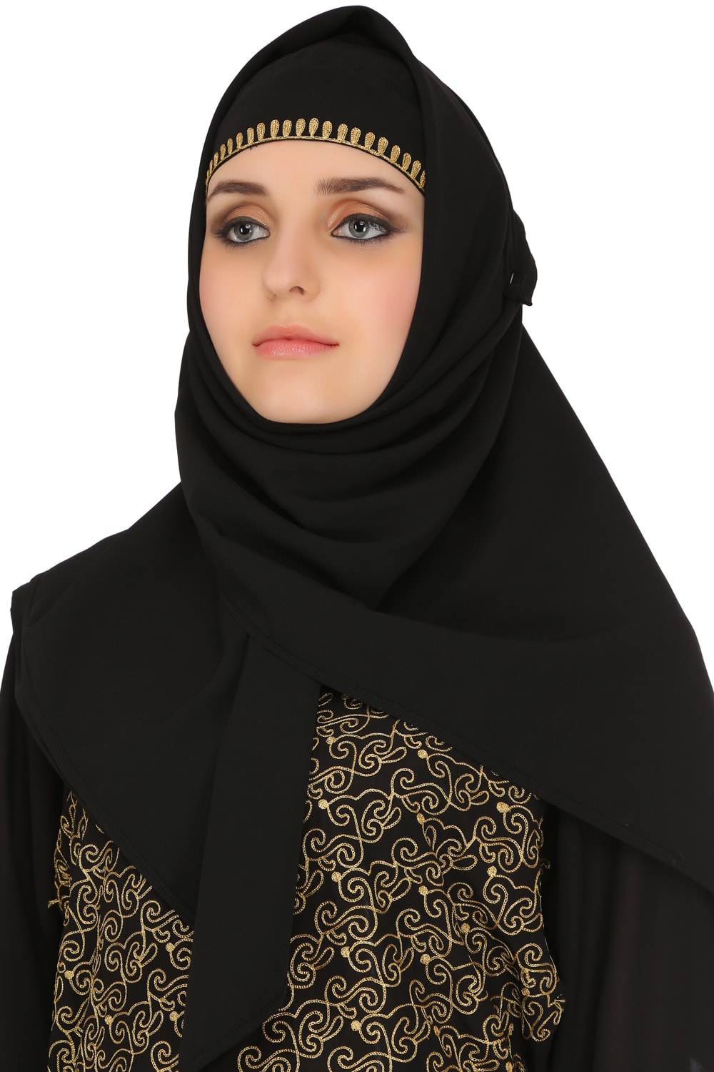 Malika Black Nida Hijab - Modest Muslim Scarf for Women - Perfect for Prayer, Work, and Everyday Wear