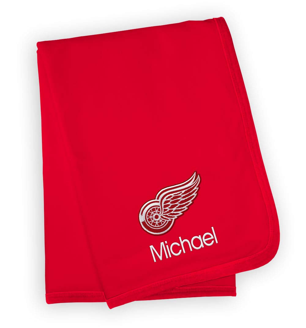 Detroit Red Wings Personalized Baby Blanket - Soft Red Fleece Blanket for Boys & Girls - Perfect for Nursery, Gifts & Game Day