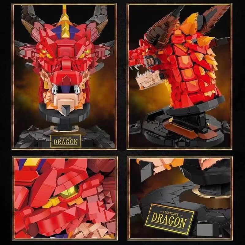 LiNoos Legendary Dragon Toy - Collectible Dragon Figurine for Fantasy Lovers | Perfect for Home Decor, Gift Giving & Role-Playing Games (RPG)