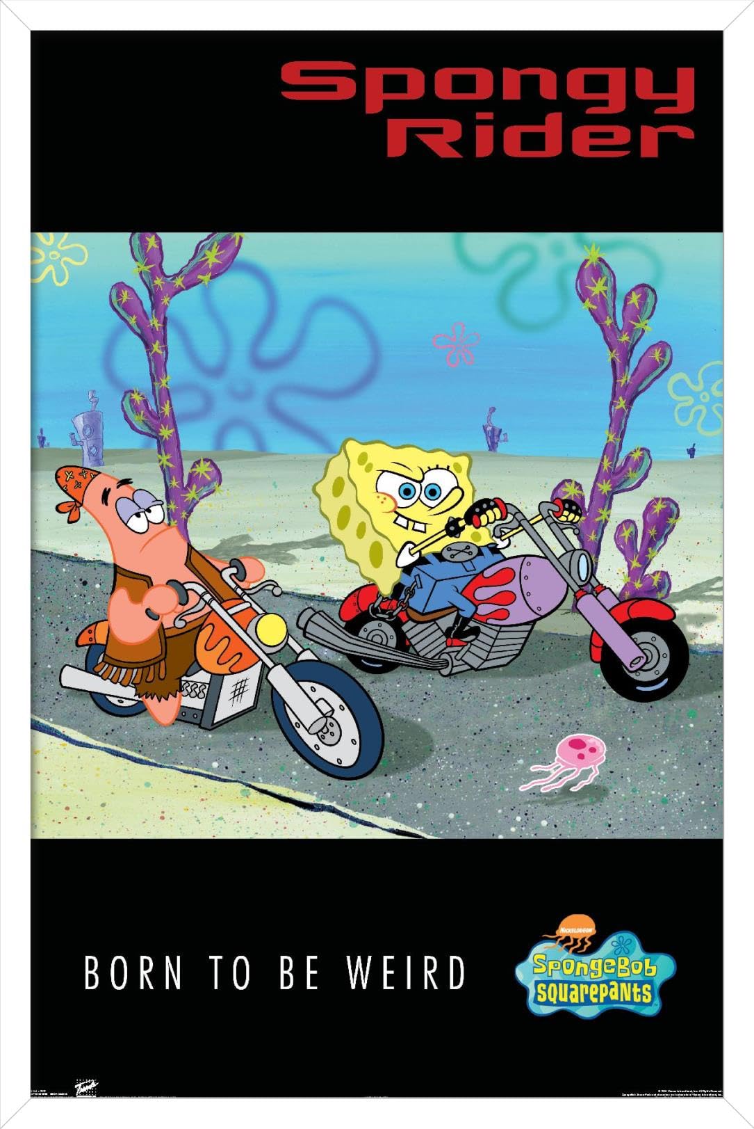 Trends International Nickelodeon SpongeBob SquarePants Biker Wall Poster - 14.725
