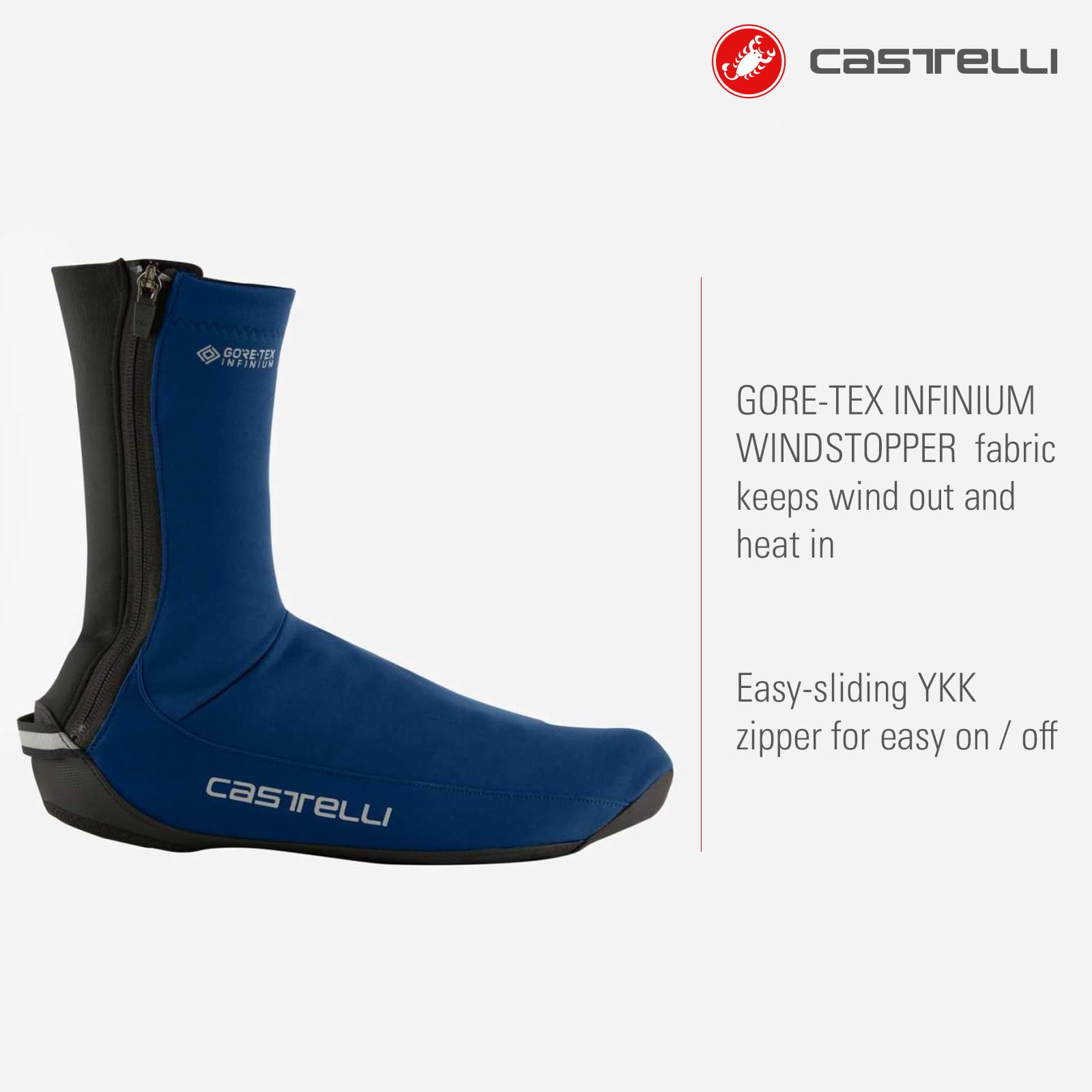 Castelli Men's Espresso Shoecover - Windproof & Thermal Cycling Shoe Covers for Road & Mountain Biking - Perfect for Cold Weather Training & Outdoor Rides