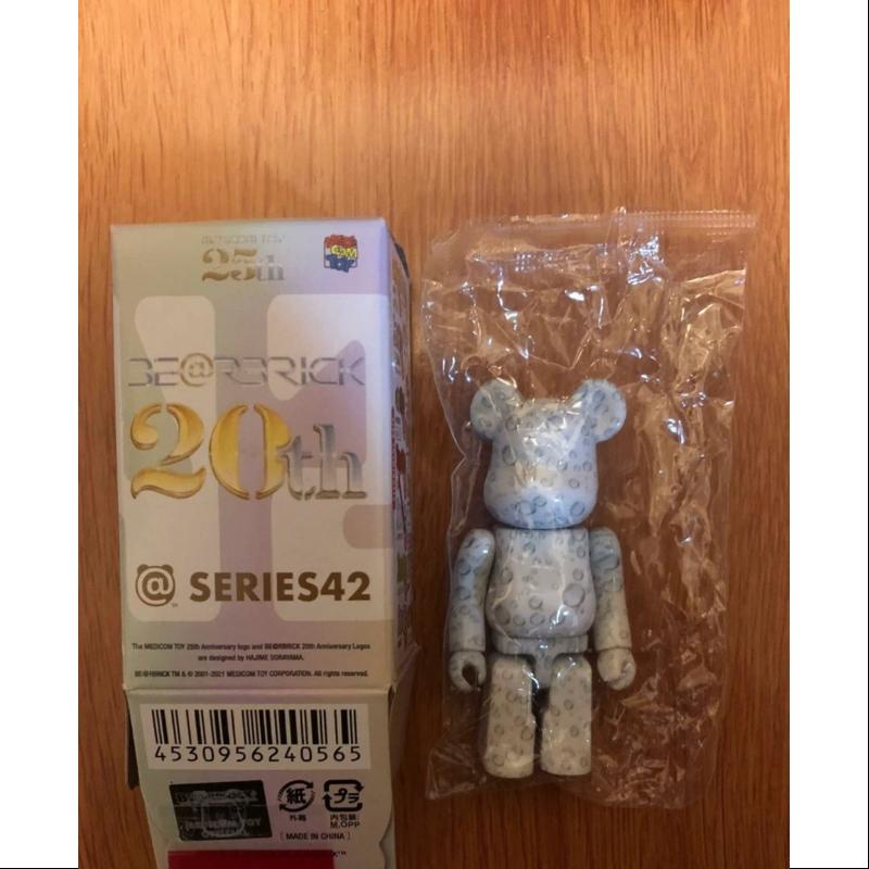 Bearbrick Series 42 PATTERN Raindrop Water 100% Authentic Collectible Figure - Perfect for Display, Anime Merchandise Collection, and Home Decor