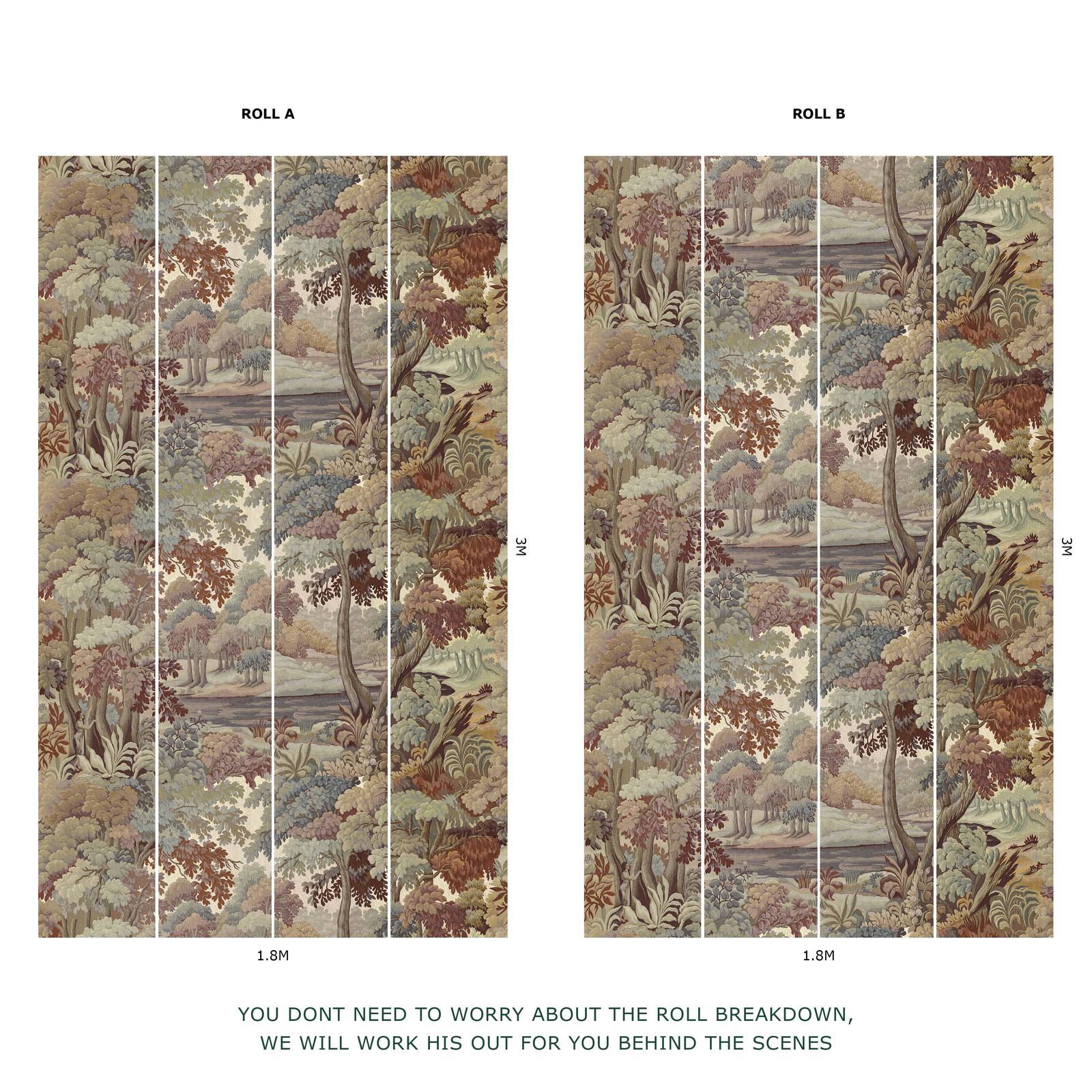 PLANTASIA Tobacco Wallpaper - Premium Peel and Stick Wall Mural for Home & Office Decor | Perfect for Living Room, Bedroom, or Accent Wall
