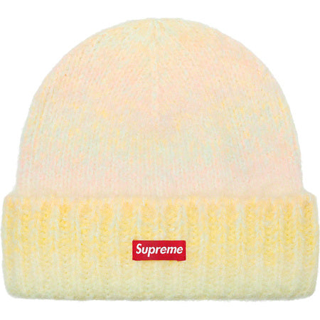 Supreme Gradient Stripe Beanie - Soft Winter Knit Hat for Men & Women - Yellow Fashion Beanie for Outdoor Activities, Skiing & Cold Weather