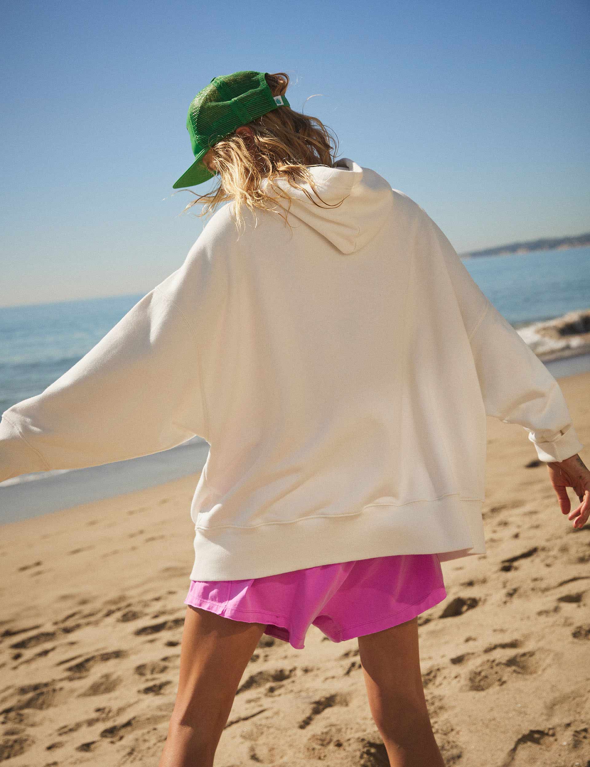 Sprint To The Finish Hoodie - Soft Ivory Pullover Sweatshirt for Running, Gym & Casual Wear | Cozy Unisex Hooded Sweater for Athletes and Everyday Comfort