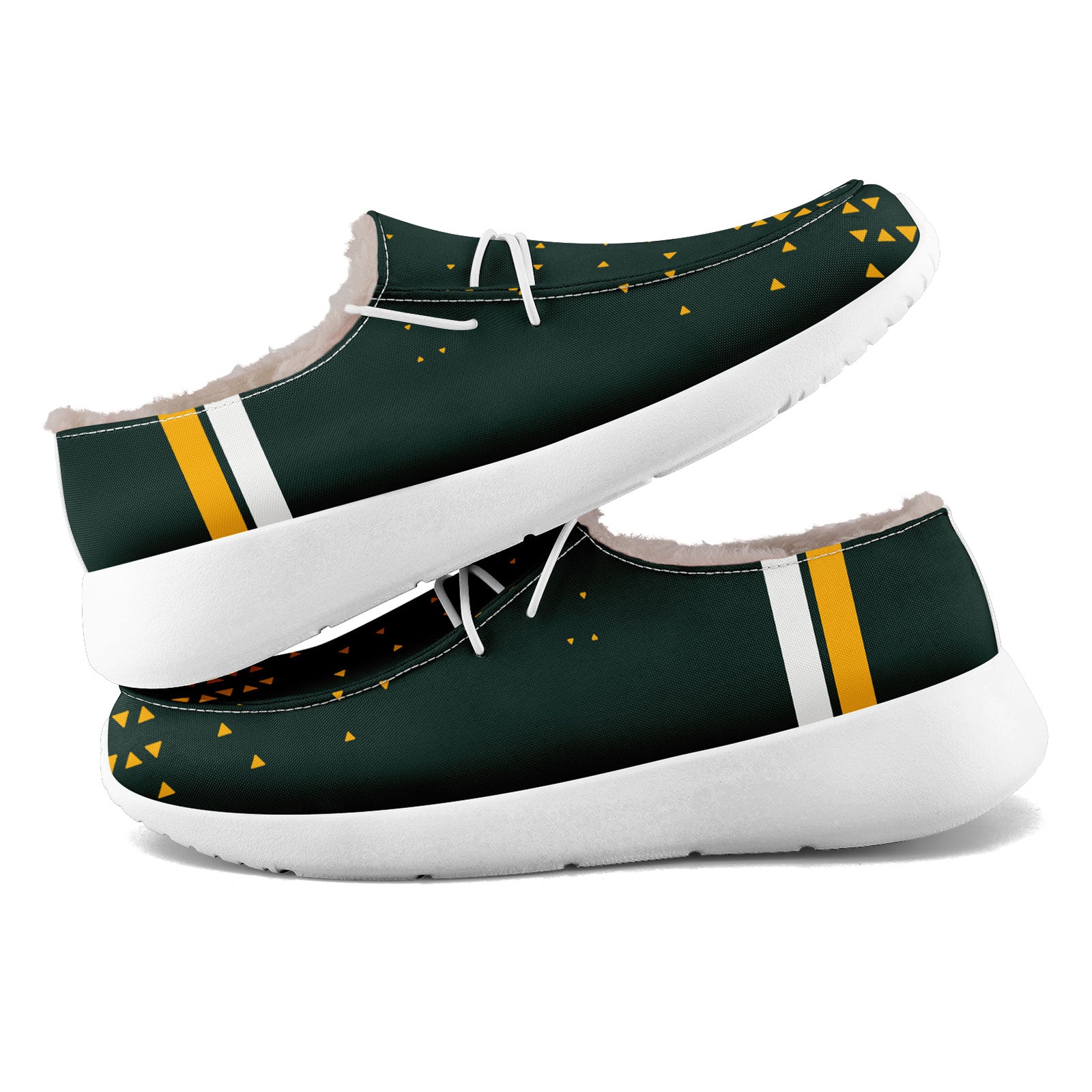 Custom Green & Yellow Green Bay Packers Personalized Sneakers - Men's Size 13 (FN042 D020279) - Perfect for Game Day, Fan Gifts & Sports Enthusiasts