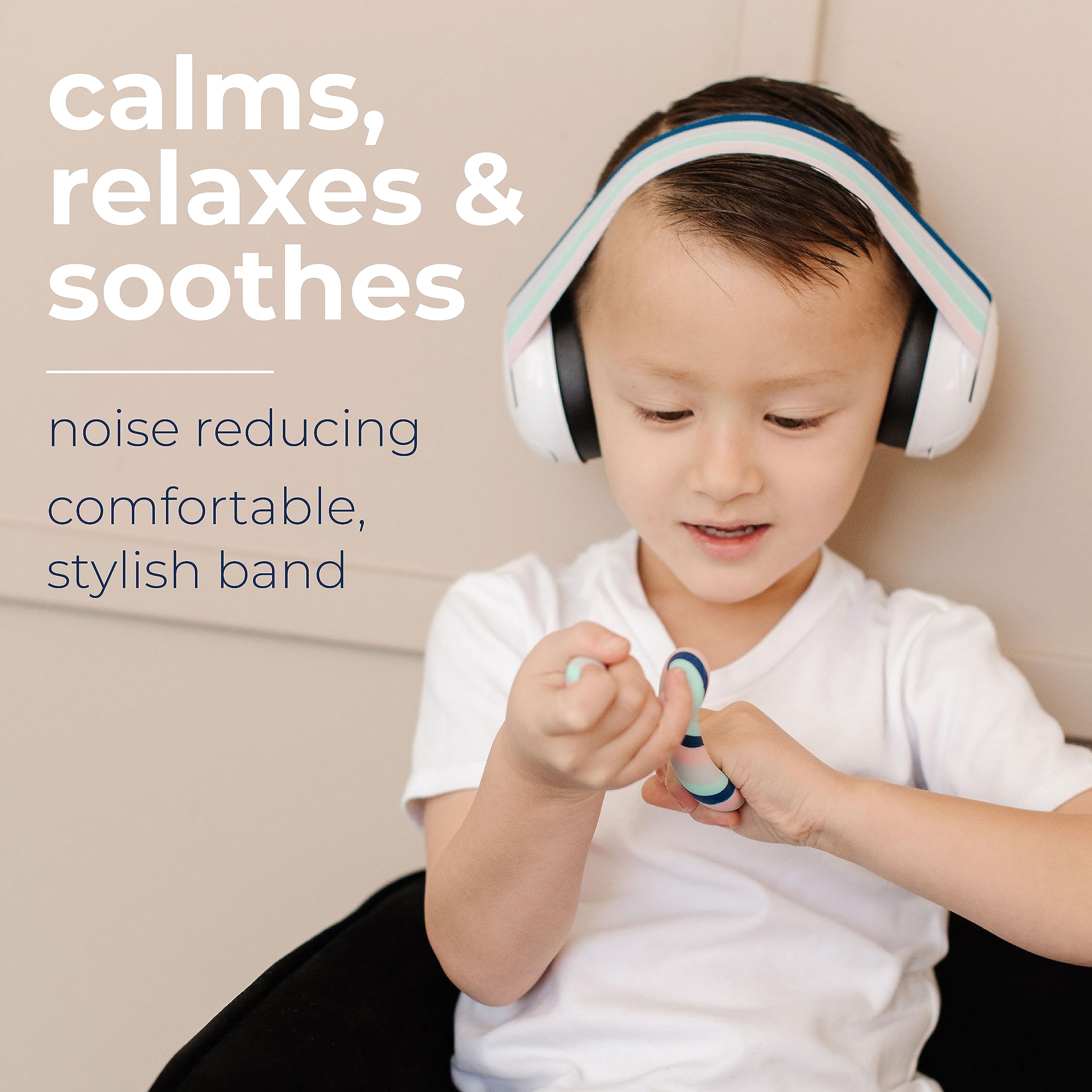 Noise Canceling Baby Headphones for Infants & Toddlers - Soft Ear Protection Earmuffs for Airplane Travel, Concerts & Daily Use - Safe Hearing Protection for Kids 0-3 Years