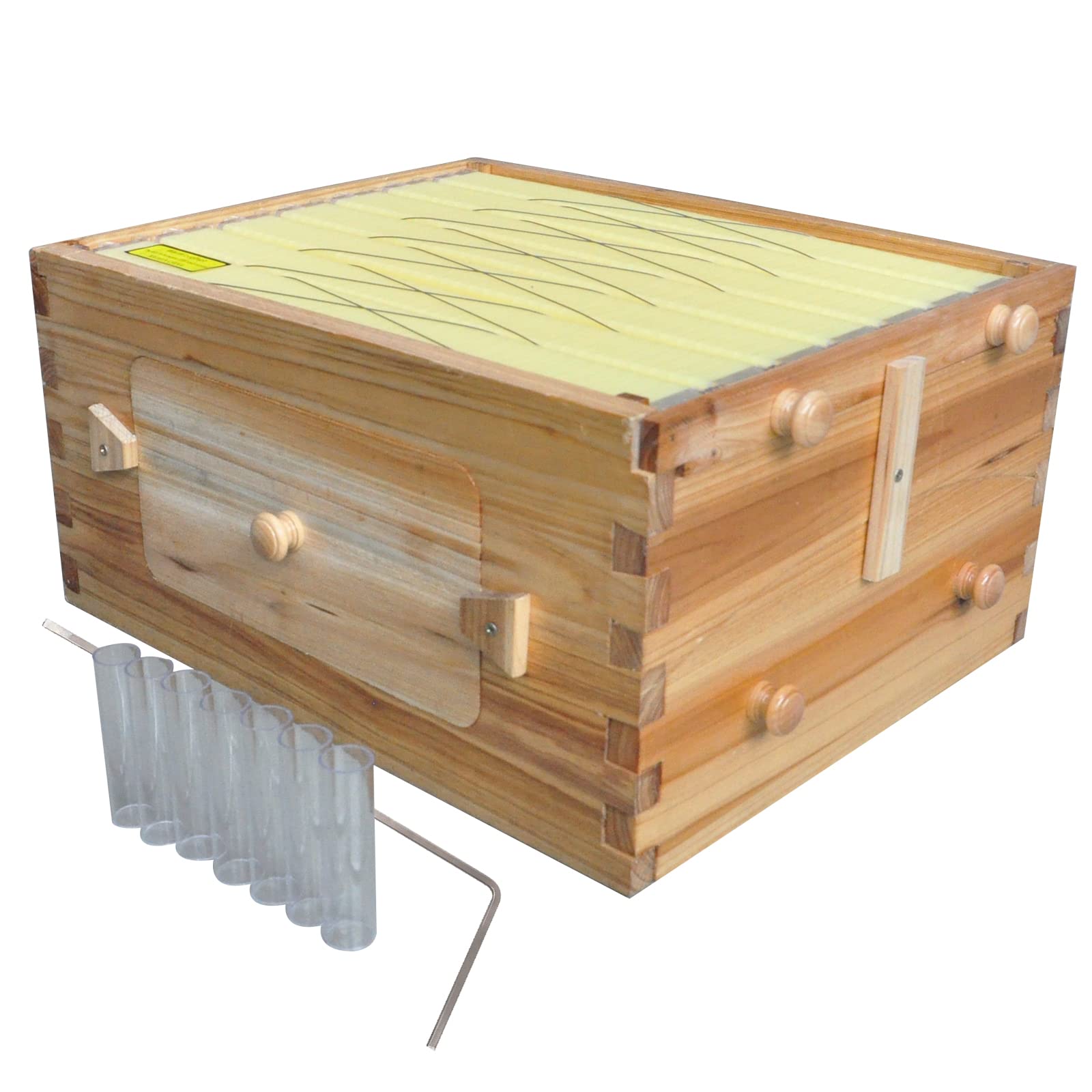 Golden Palace Auto Super Box - 7pcs Auto Super Frames Beekeeping Supplies | Premium Honey Super for Beehive | Perfect for Backyard Beekeepers & Honey Production
