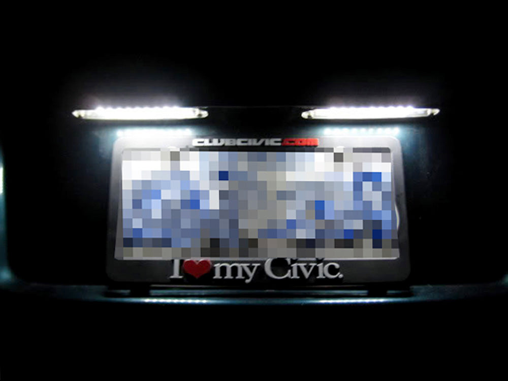 3W 18 SMD LED License Plate Lights for Honda Civic 1992-1995 & Prelude 1992-1996 - Bright White Super Bright LED Bulbs for Car License Plate Illumination, Easy Installation, Durable & Waterproof - Perfect for Night Driving and Enhanced Vehicle Appearance