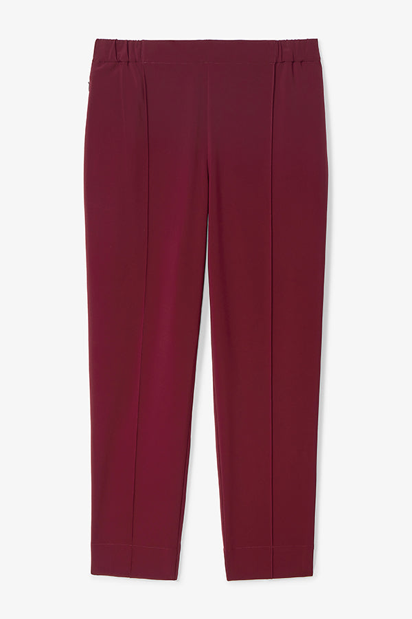 Colby Travel Pants for Women - OrigamiTech Stretchable Berry Jam Color - Perfect for Hiking, Business Trips & Casual Wear