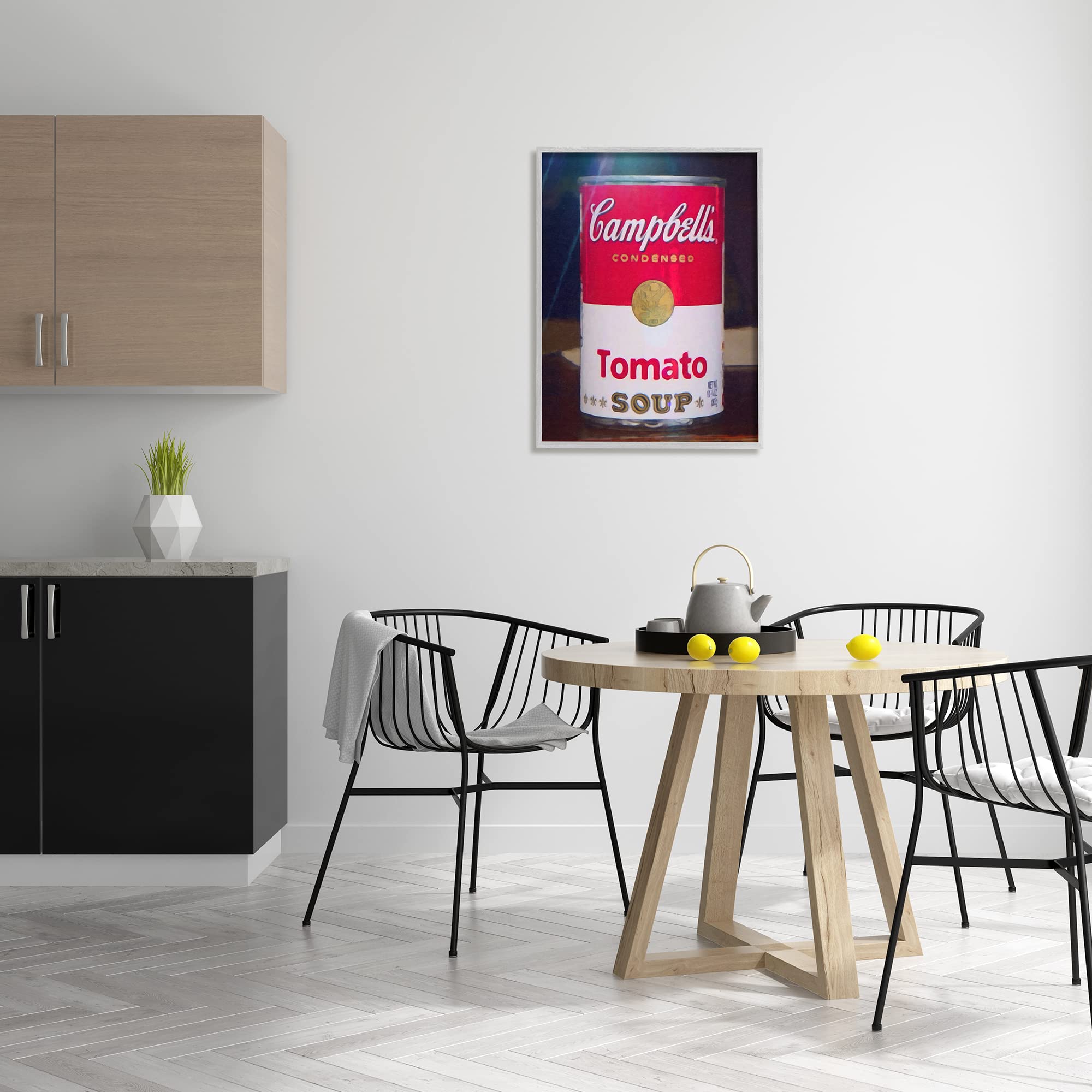 Stupell Industries Tomato Soup Can Still Life Modern Art Painting - Designed by Graffitee Studios - Perfect for Kitchen Decor, Dining Room Wall Art & Contemporary Home Decor