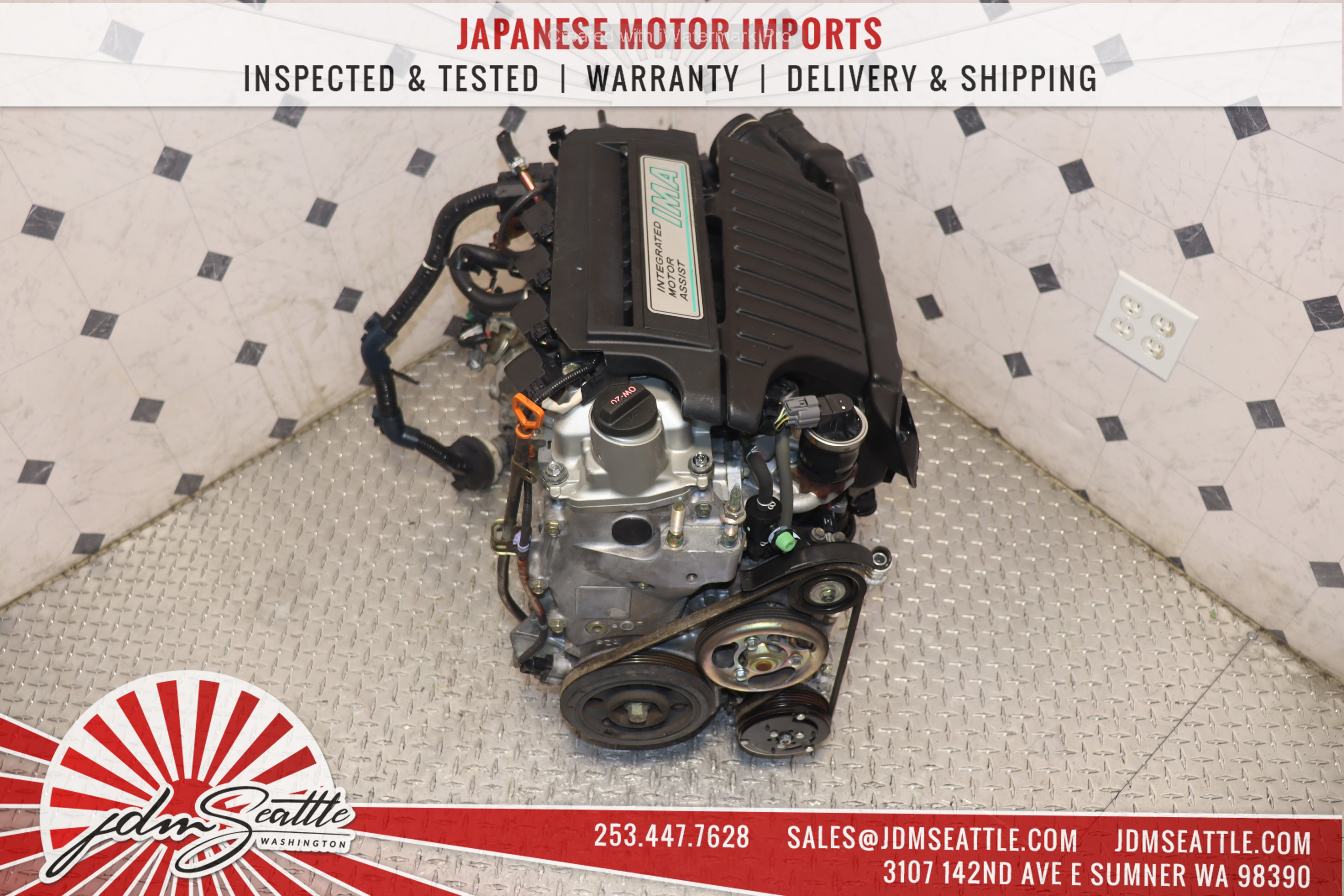 JDM LDA1 MF3 Engine for 2003-2005 Honda Civic 1.3L IMA Hybrid - Replacement Motor for Improved Fuel Efficiency & Smooth Performance - Perfect for Eco-Friendly Driving & Hybrid Vehicle Maintenance